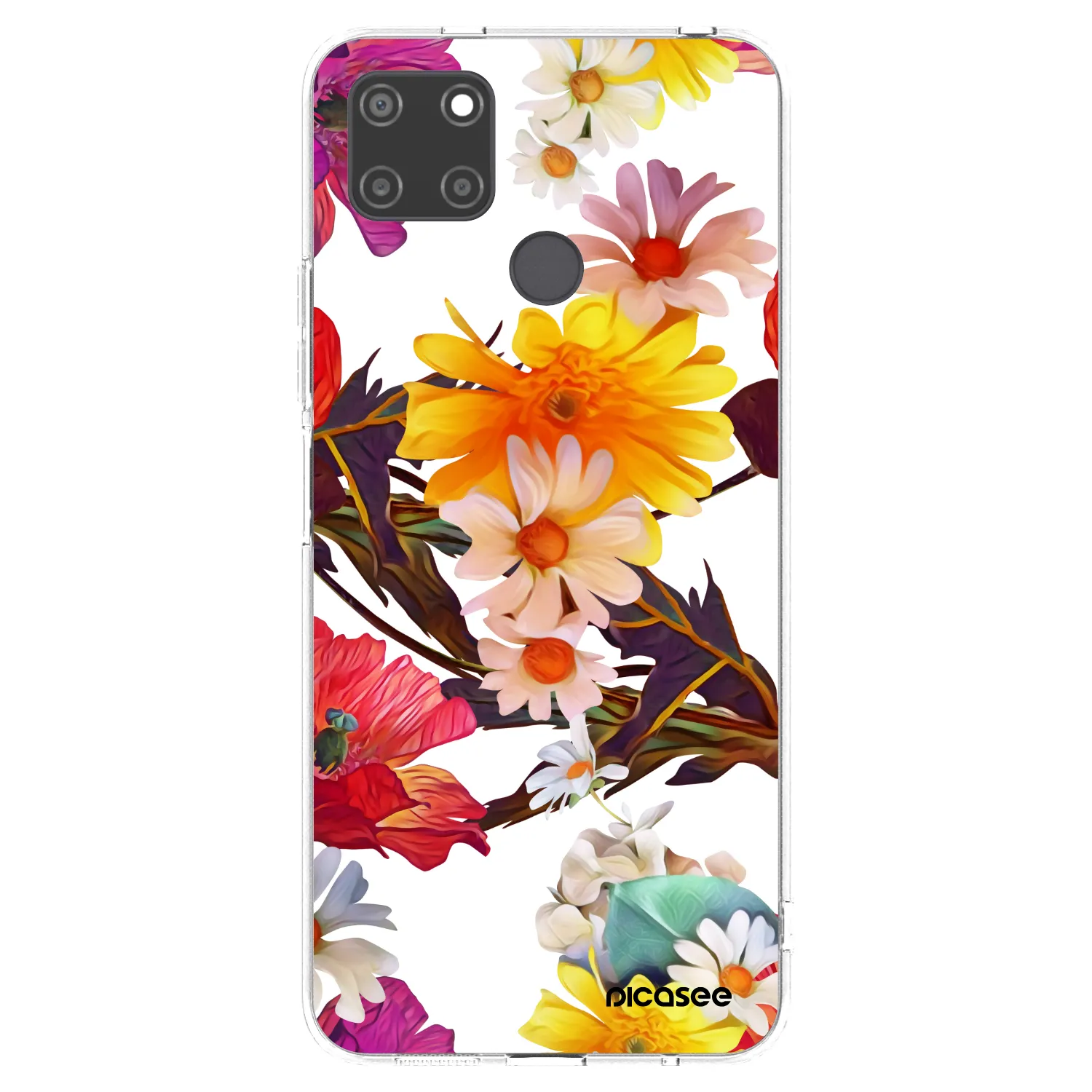 Picasee silikonska prozirna maskica za Realme C21Y - Meadow