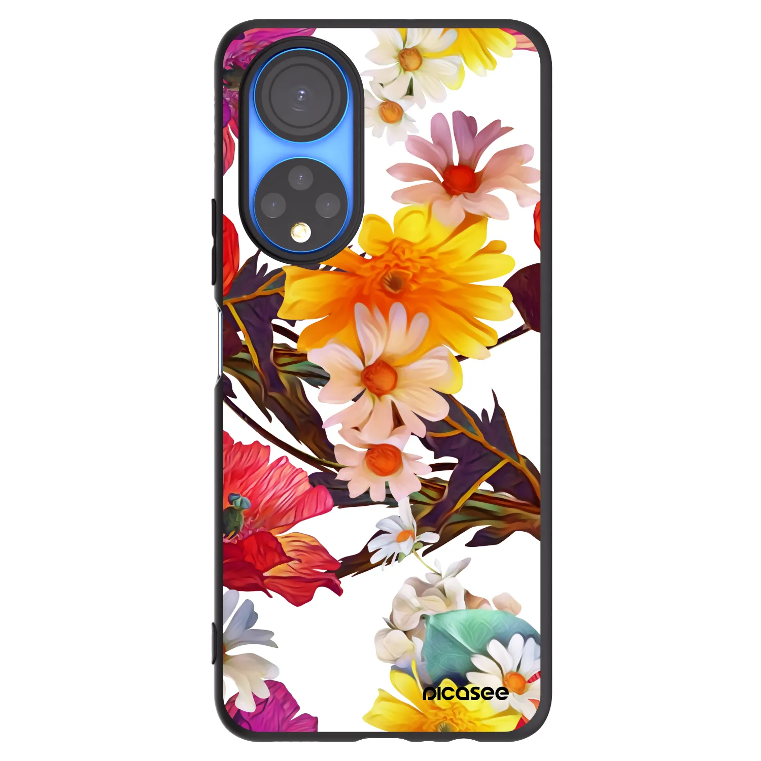 Picasee crna silikonska maskica za Honor X7 - Meadow