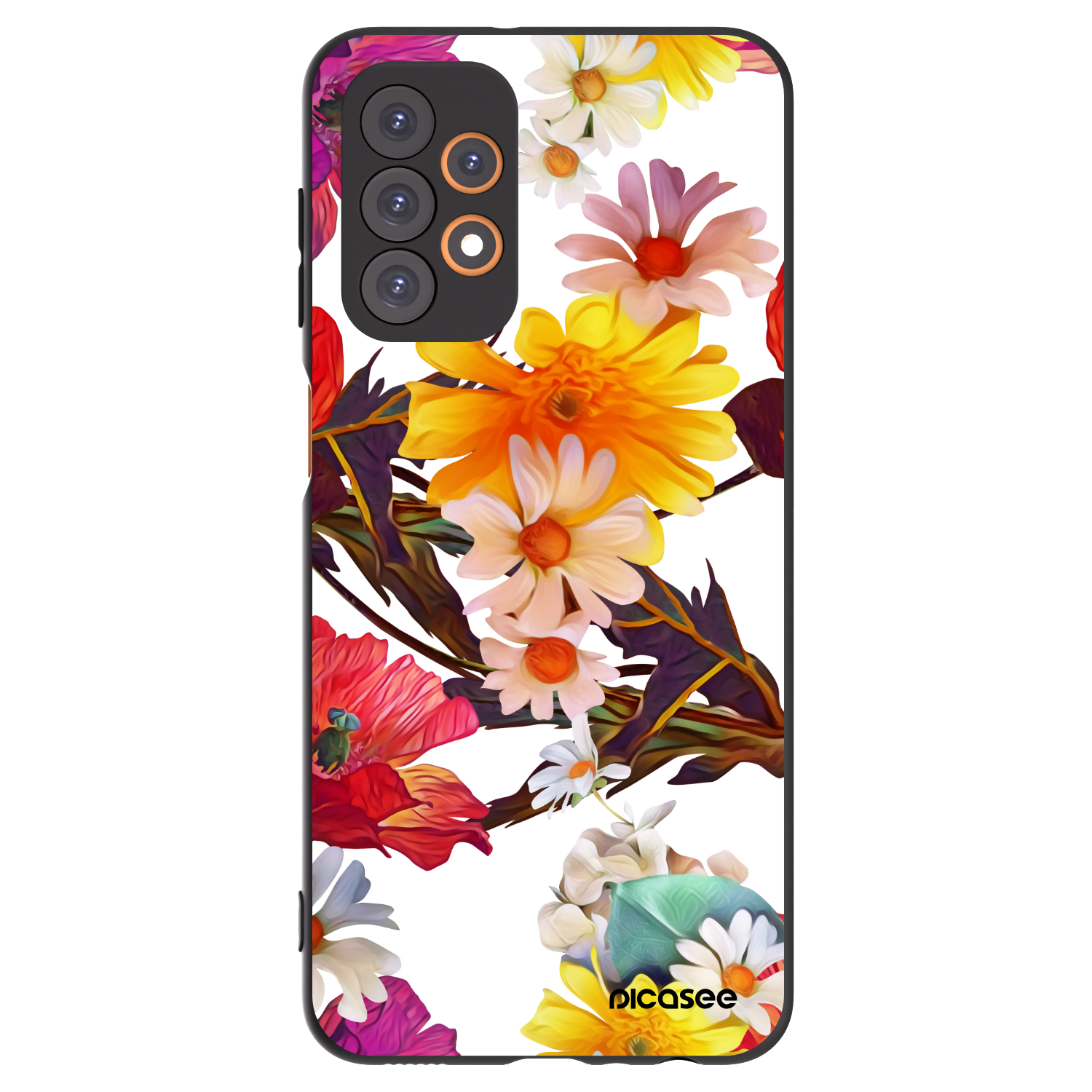 Picasee crna silikonska maskica za Samsung Galaxy A23 A236B 5G - Meadow
