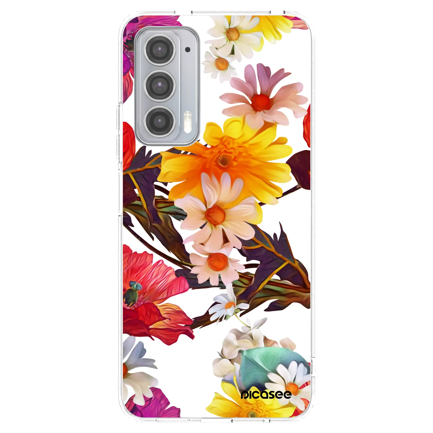 Picasee silikonska prozirna maskica za Motorola Edge 20 - Meadow