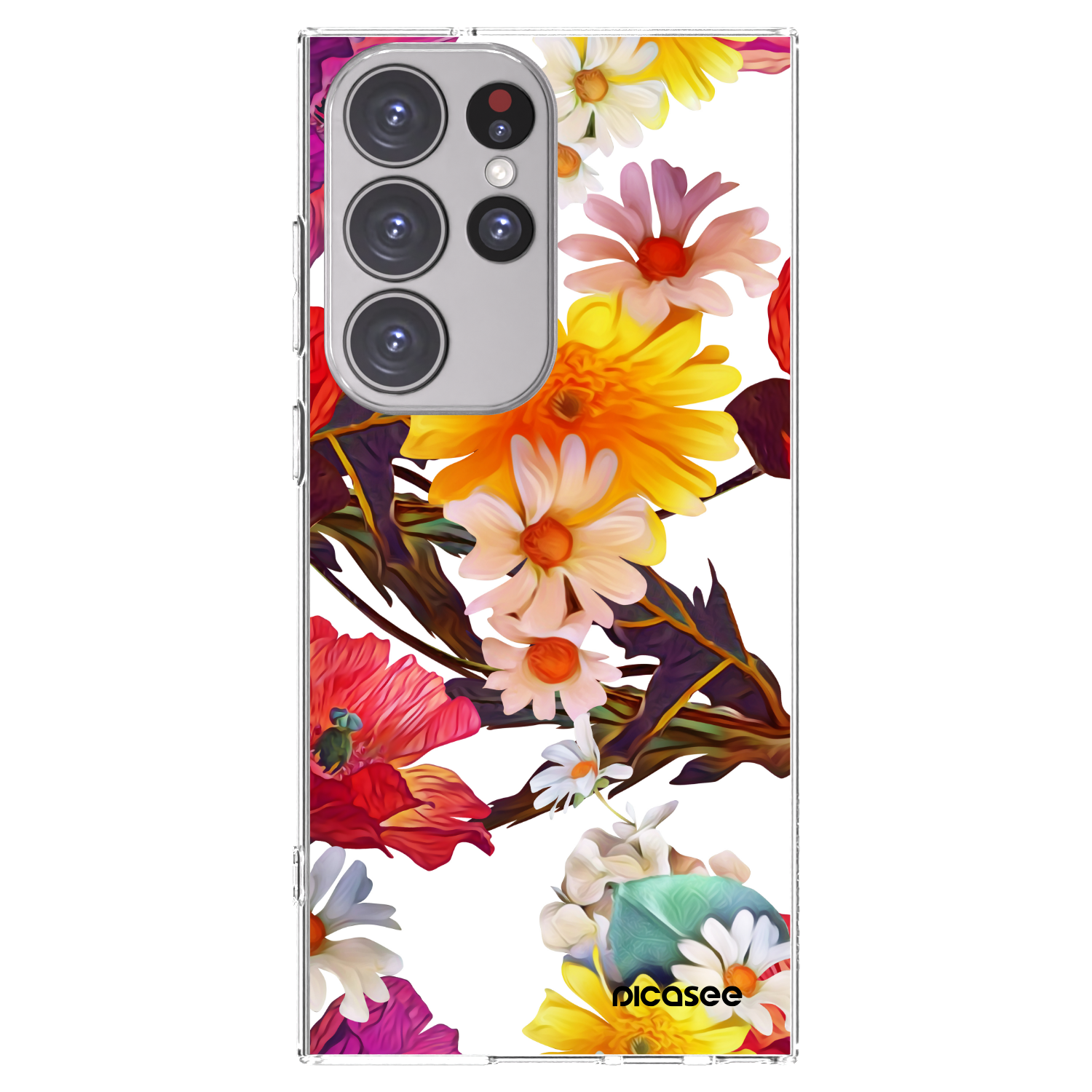Picasee silikonska prozirna maskica za Samsung Galaxy S23 Ultra 5G - Meadow