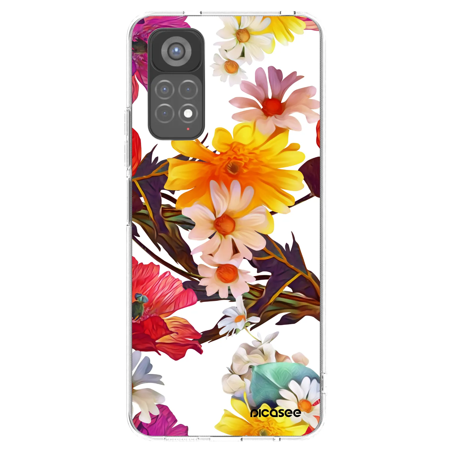 Picasee silikonska prozirna maskica za Xiaomi Redmi Note 11S 5G - Meadow