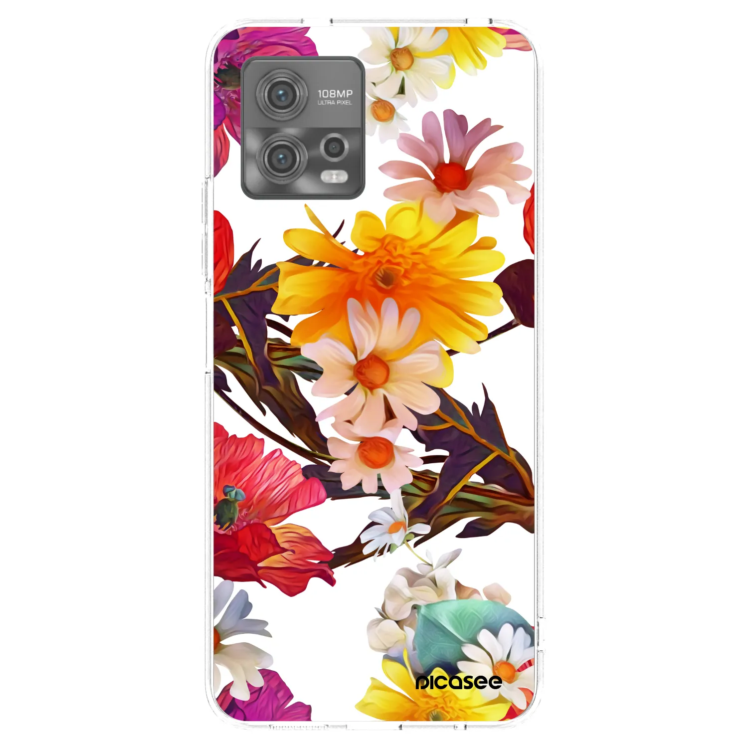 Picasee silikonska prozirna maskica za Motorola Moto G72 - Meadow