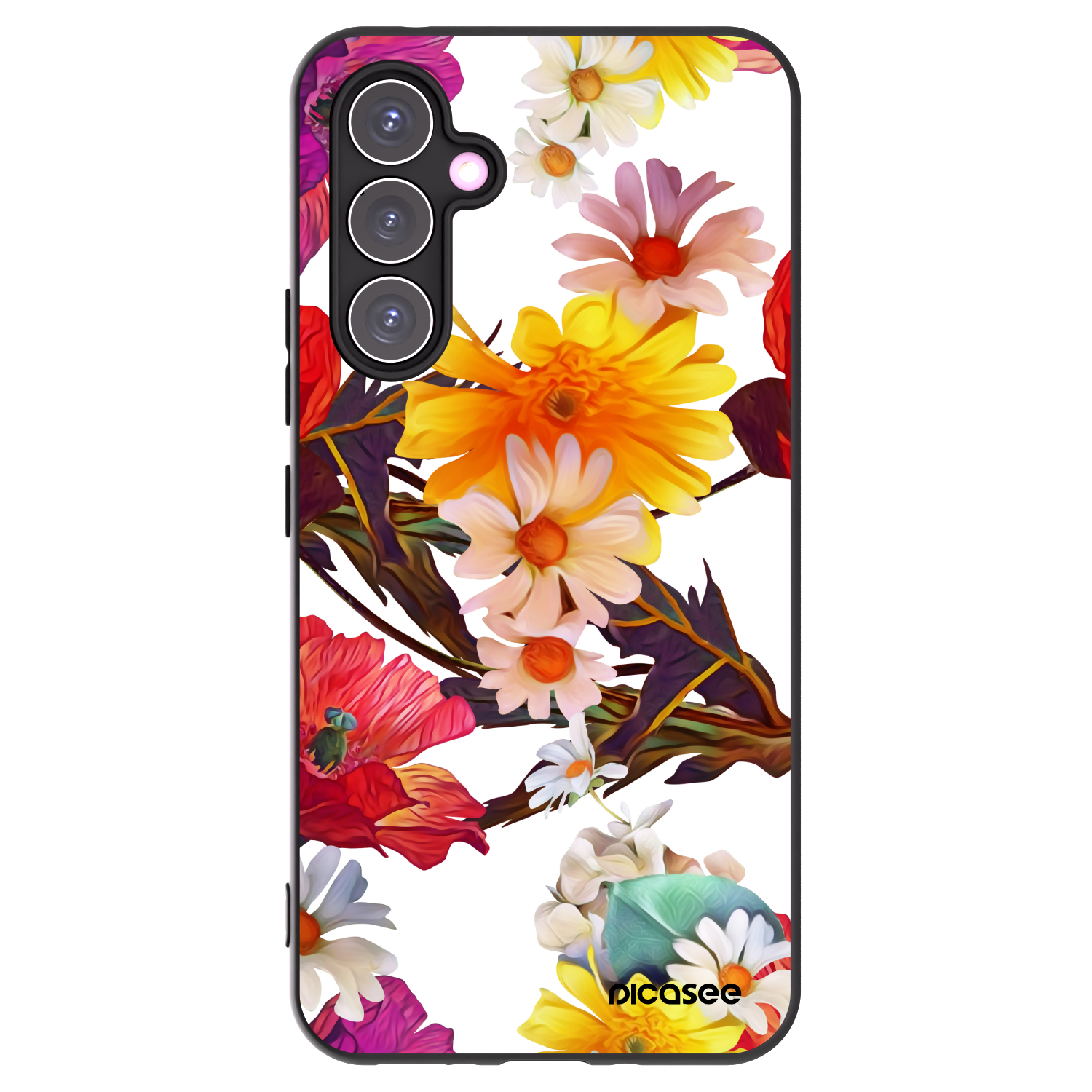 Picasee crna silikonska maskica za Samsung Galaxy A54 5G A546B - Meadow