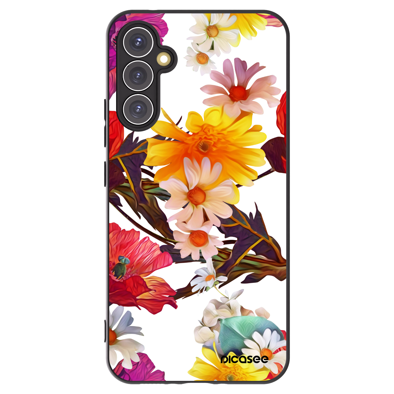 Picasee crna silikonska maskica za Samsung Galaxy A34 5G A346B - Meadow