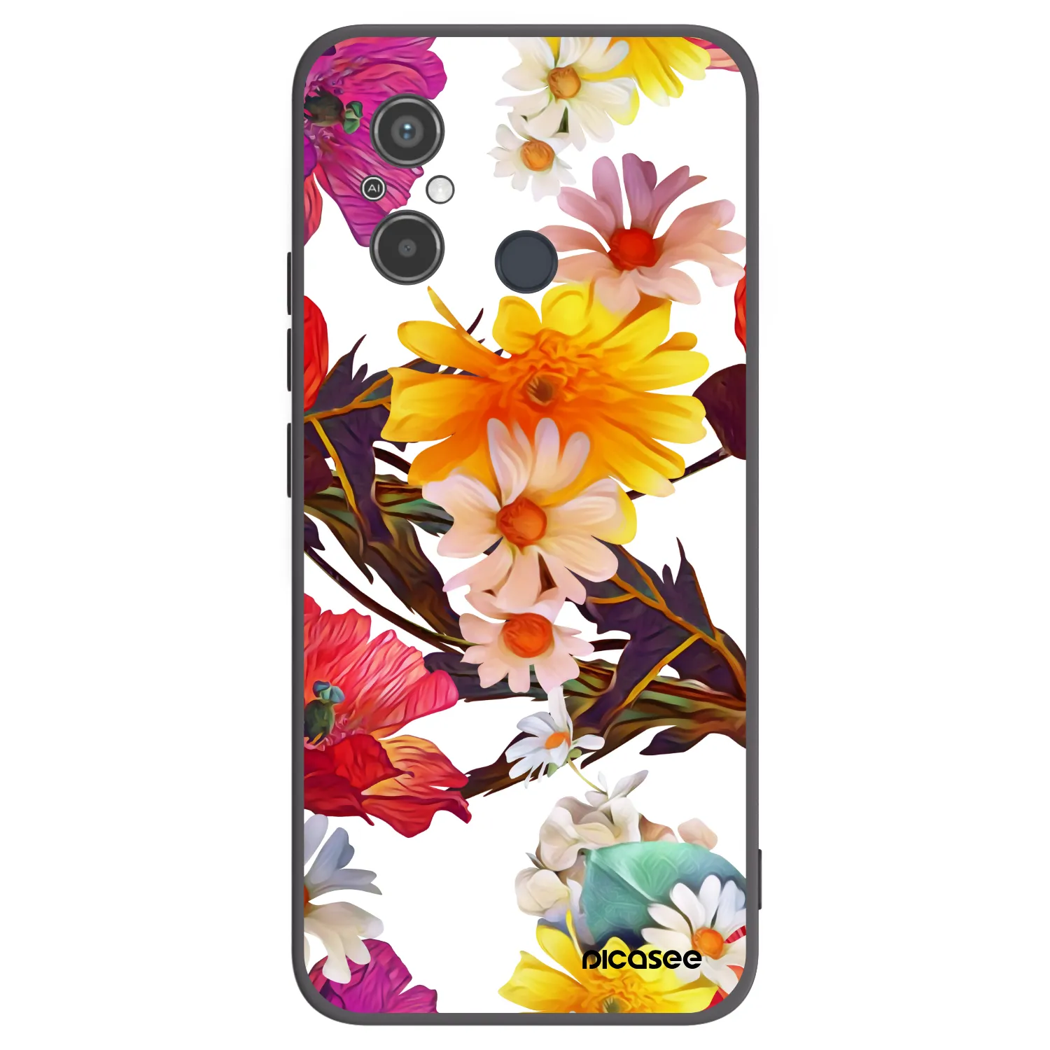 Picasee crna silikonska maskica za Xiaomi Redmi 12C - Meadow