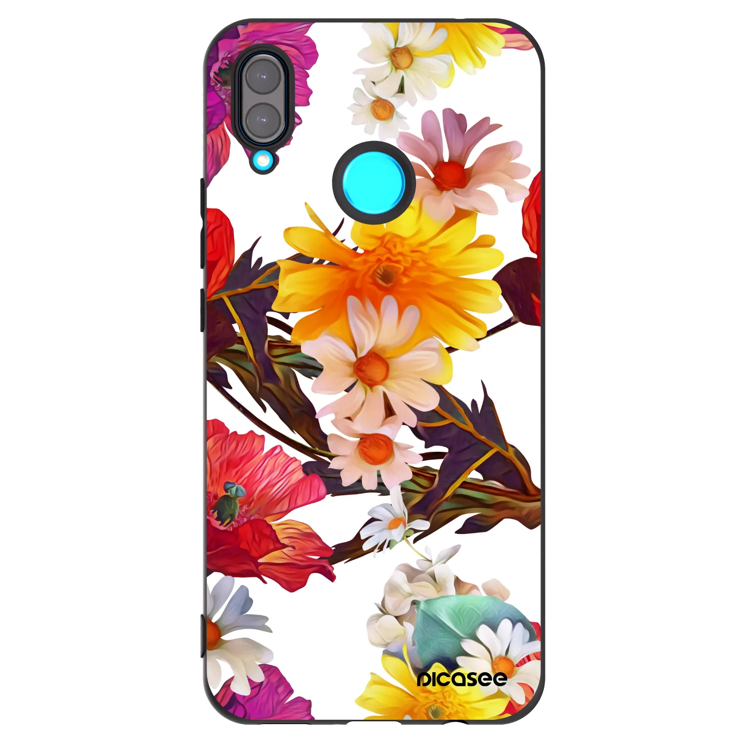 Picasee crna silikonska maskica za Huawei Nova 3i - Meadow