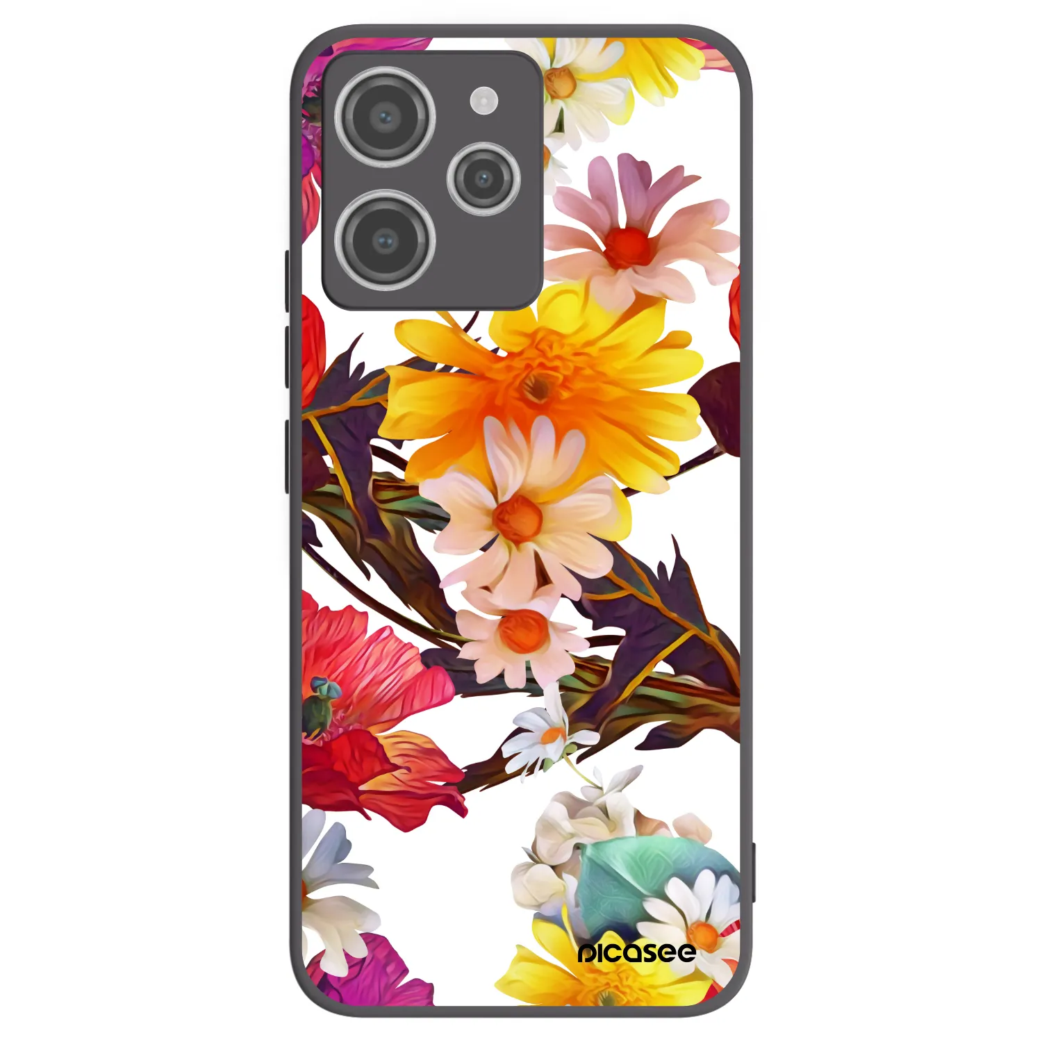 Picasee crna silikonska maskica za Xiaomi Redmi 12 4G - Meadow