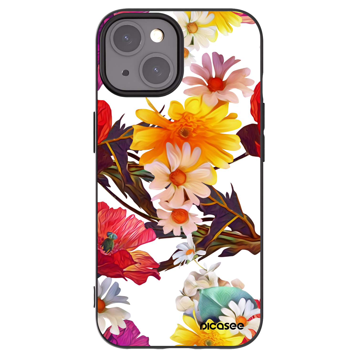 Picasee crna silikonska maskica za Apple iPhone 15 - Meadow