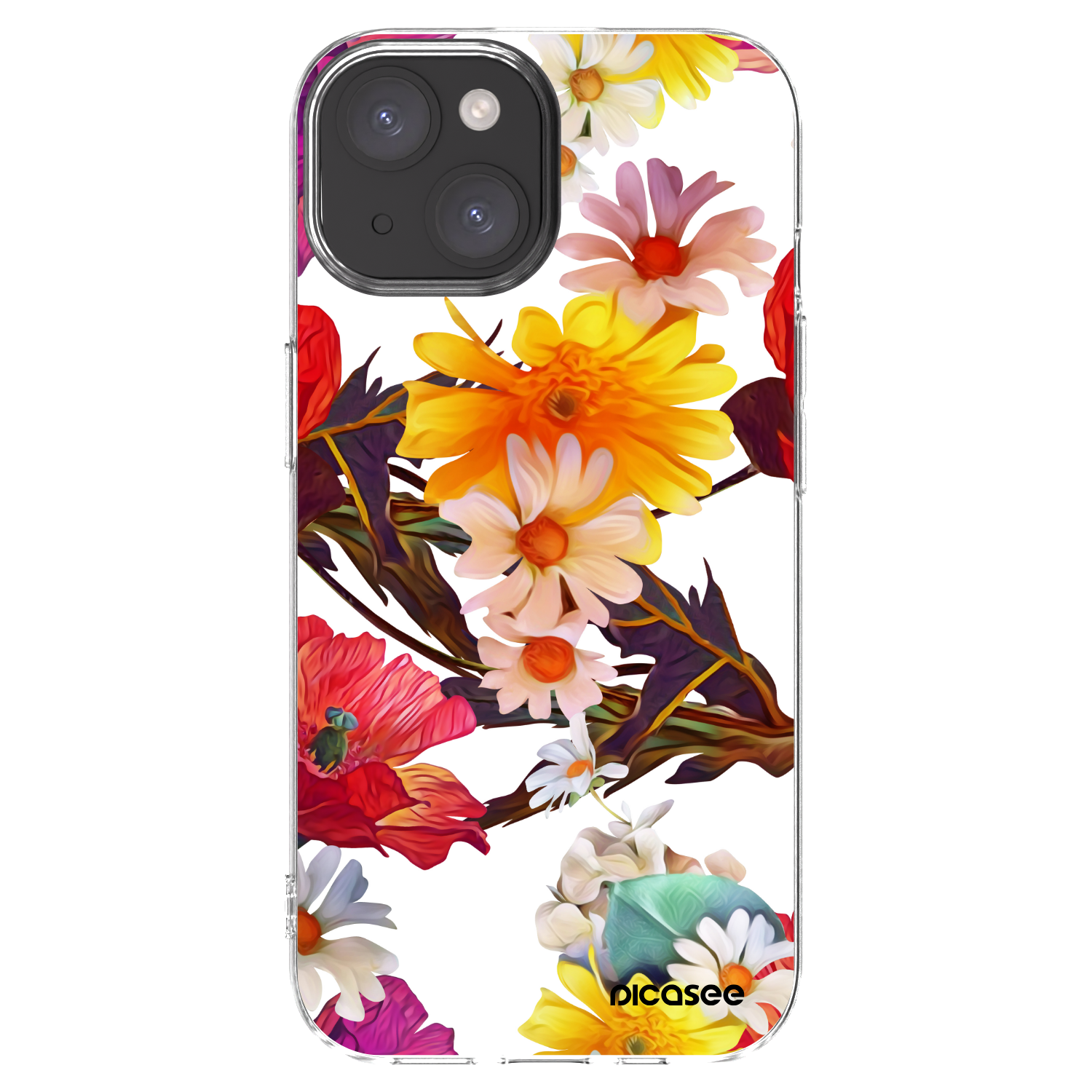 Picasee silikonska prozirna maskica za Apple iPhone 15 - Meadow