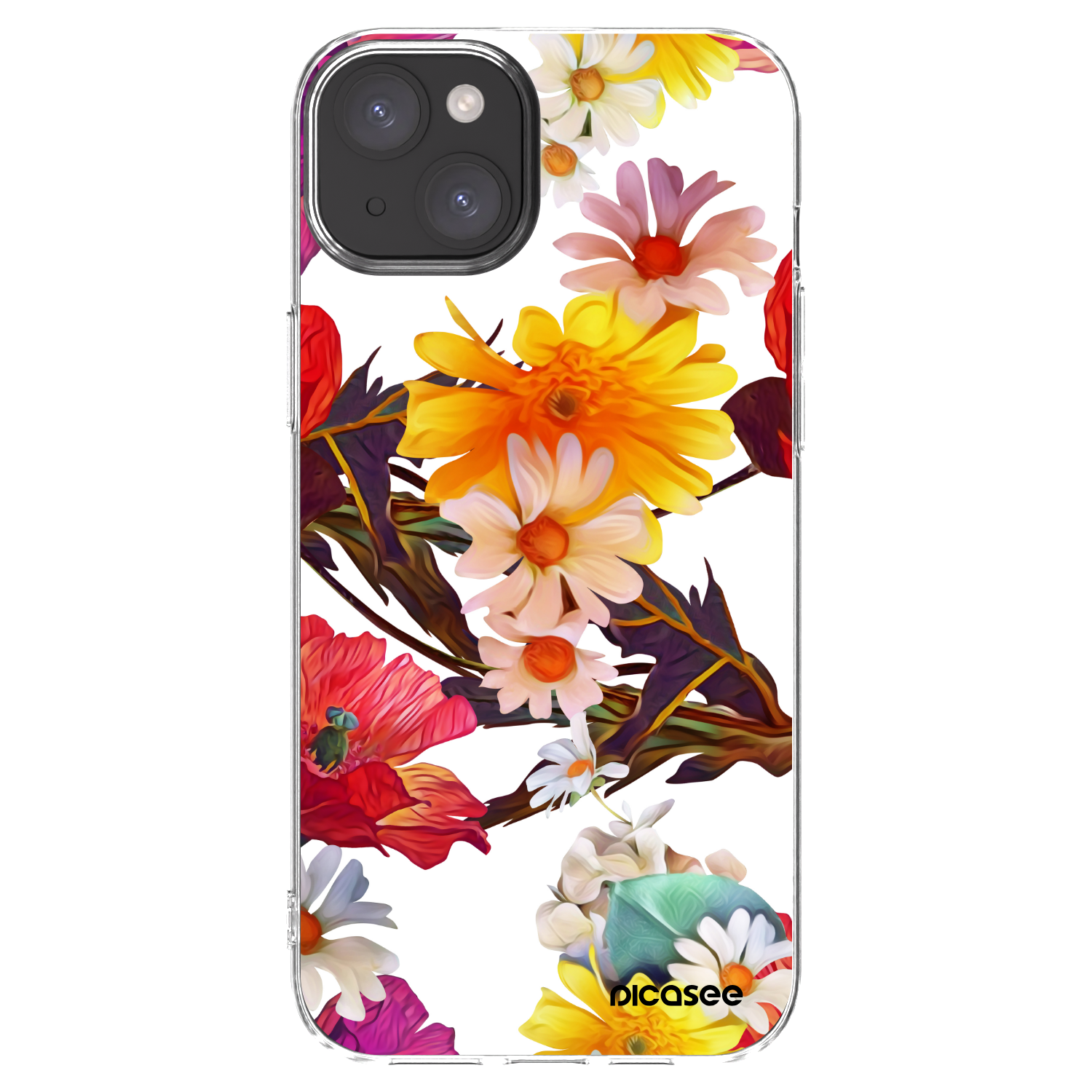 Picasee silikonska prozirna maskica za Apple iPhone 15 Plus - Meadow