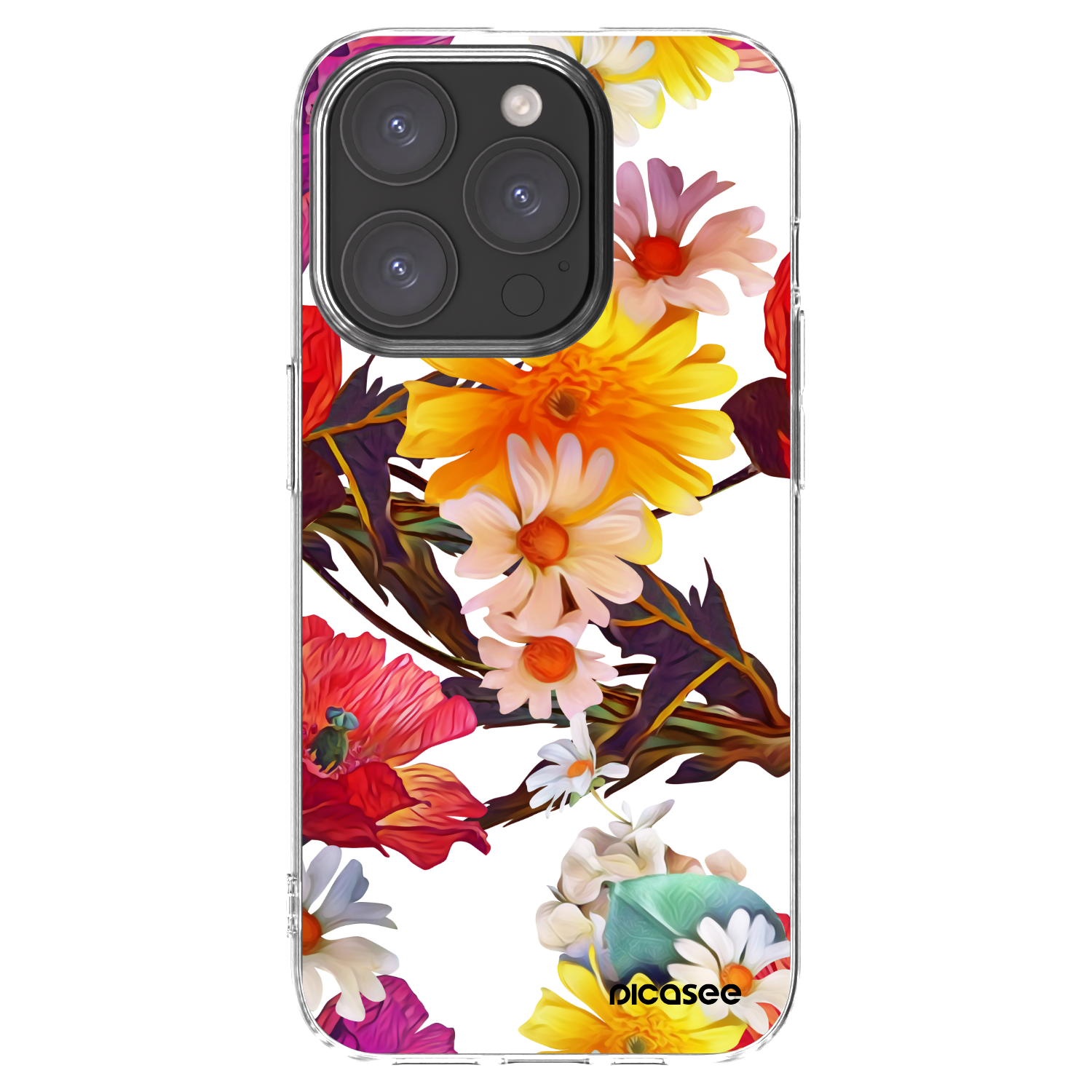 Picasee silikonska prozirna maskica za Apple iPhone 15 Pro - Meadow