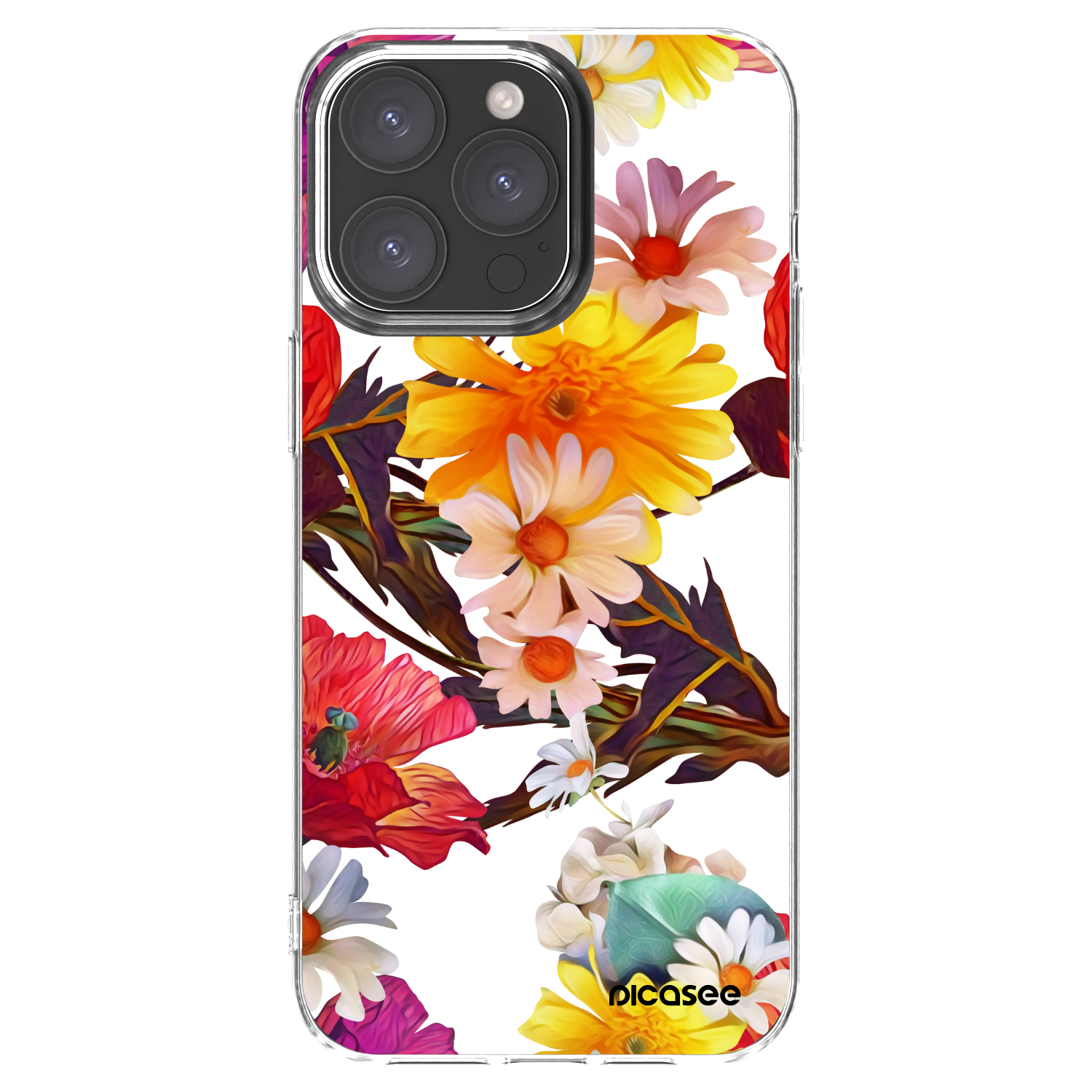 Picasee silikonska prozirna maskica za Apple iPhone 15 Pro Max - Meadow