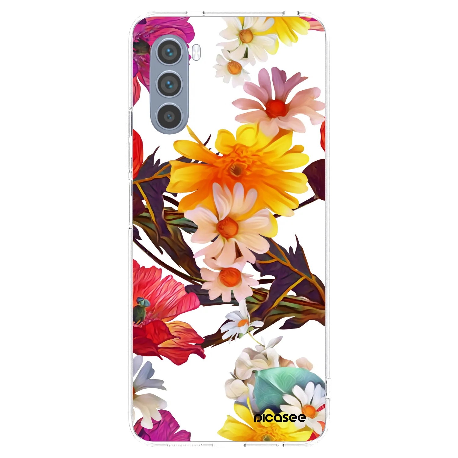 Picasee silikonska prozirna maskica za Motorola Moto G62 - Meadow