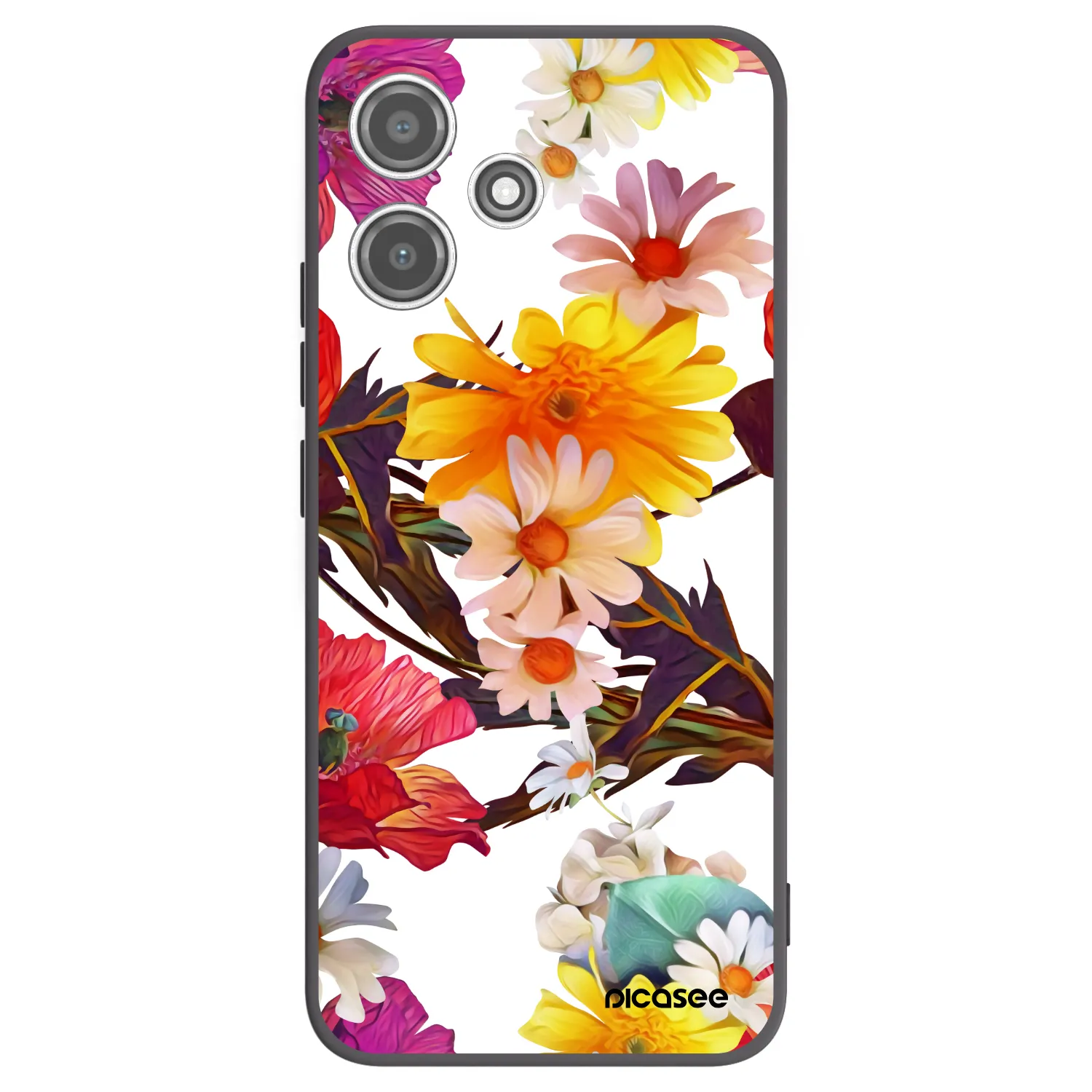 Picasee crna silikonska maskica za Xiaomi Redmi 12 5G - Meadow