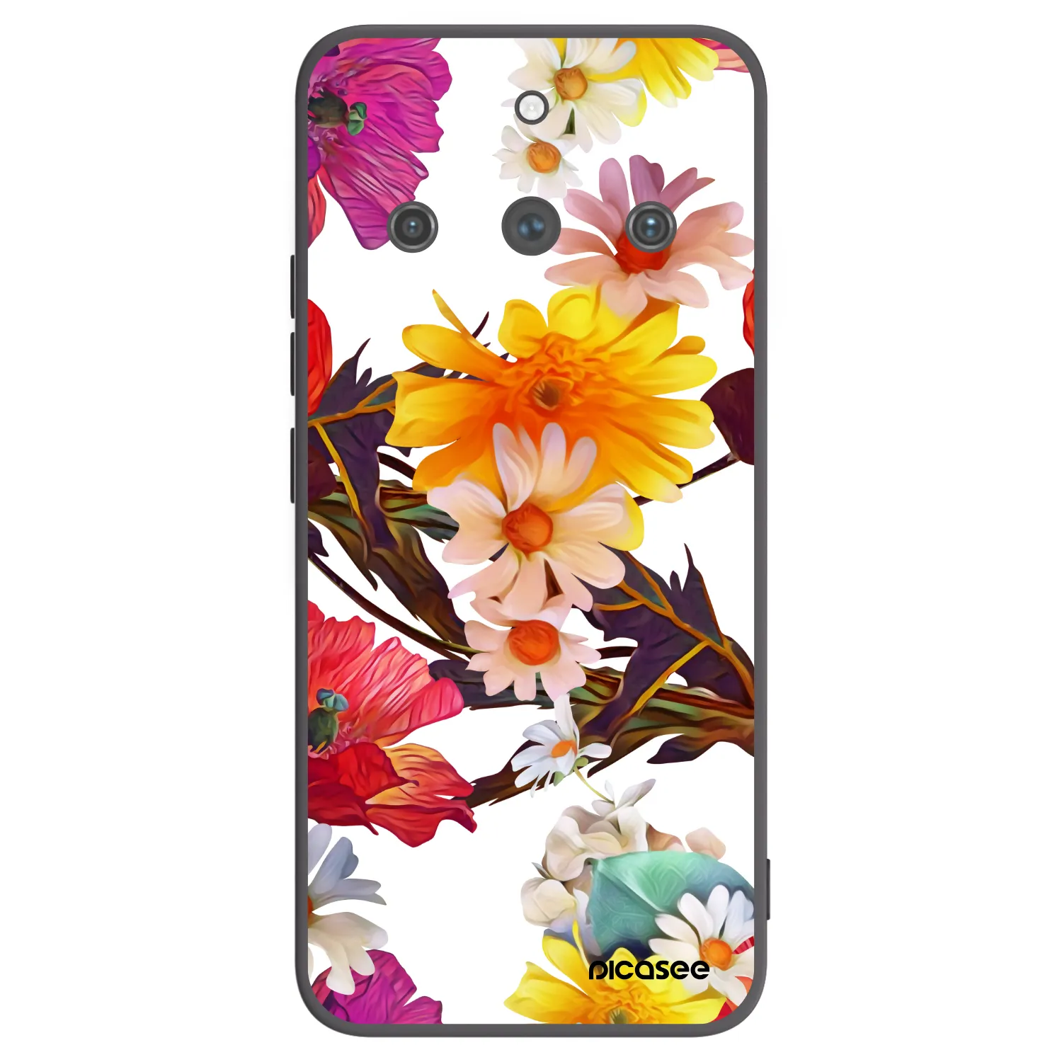 Picasee crna silikonska maskica za Realme 11 Pro+ - Meadow