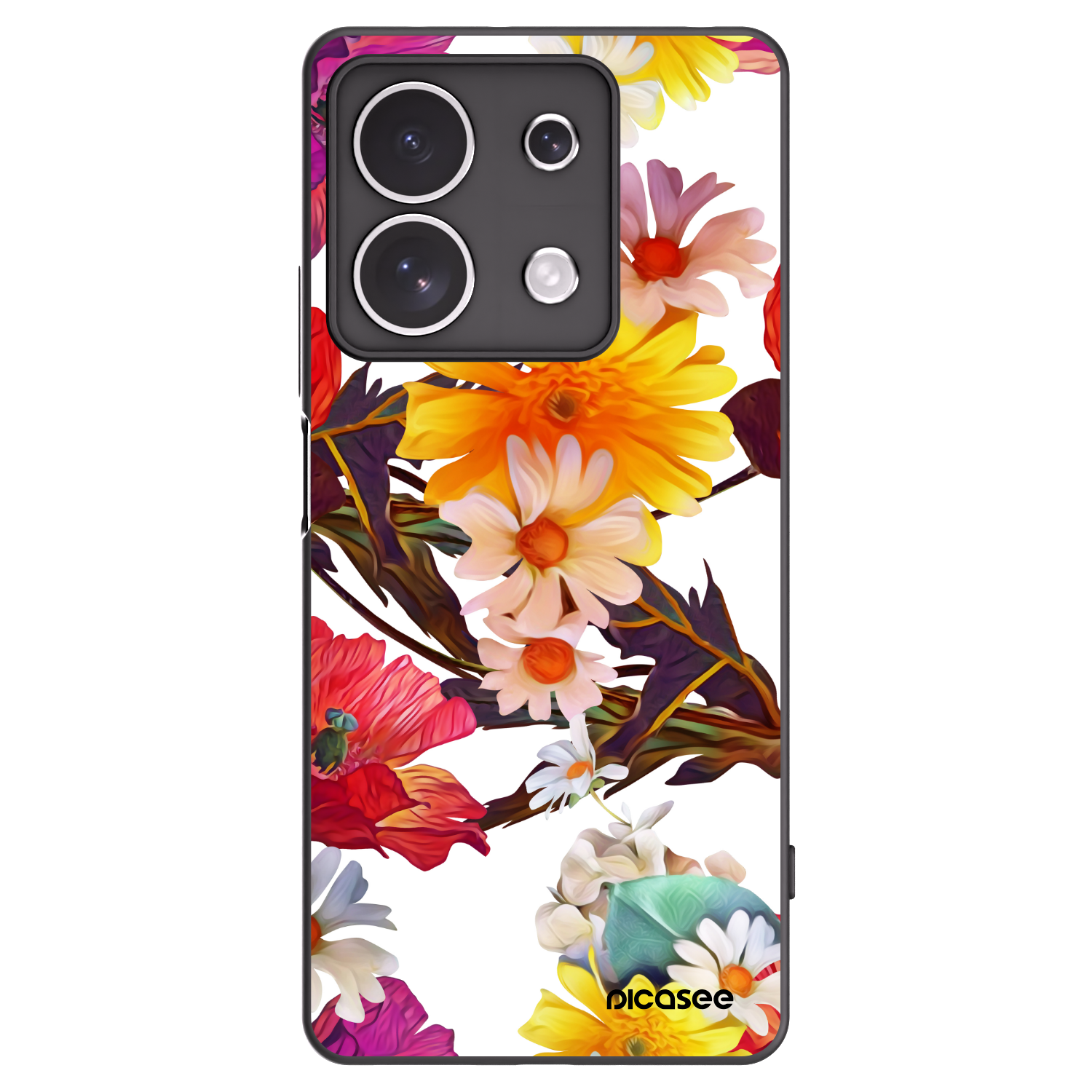 Picasee crna silikonska maskica za Xiaomi Redmi Note 13 4G - Meadow