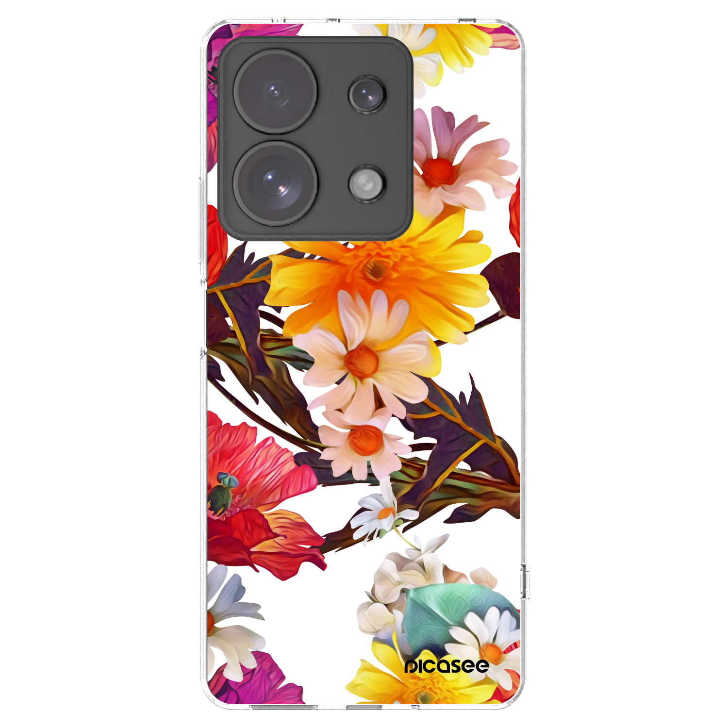 Picasee silikonska prozirna maskica za Xiaomi Redmi Note 13 Pro 4G - Meadow