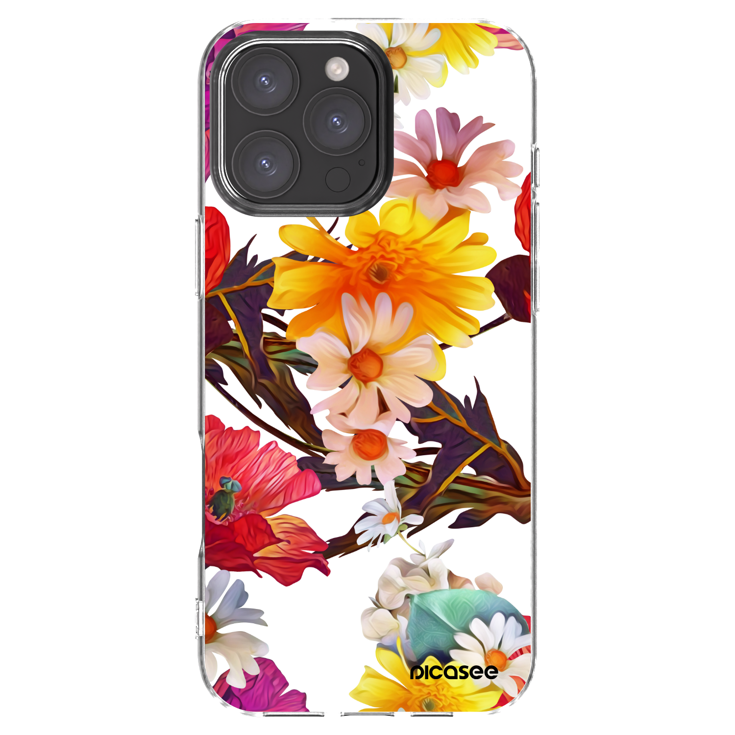 Picasee silikonska prozirna maskica za Apple iPhone 16 Pro Max - Meadow