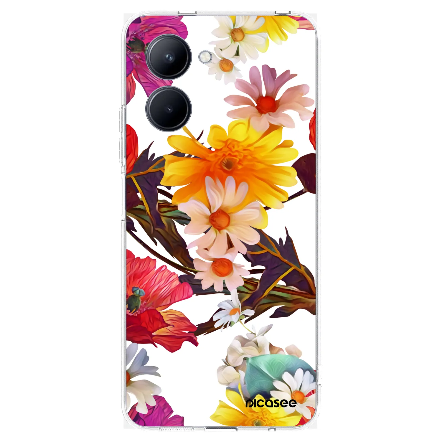 Picasee silikonska prozirna maskica za Realme C33 (2023) - Meadow