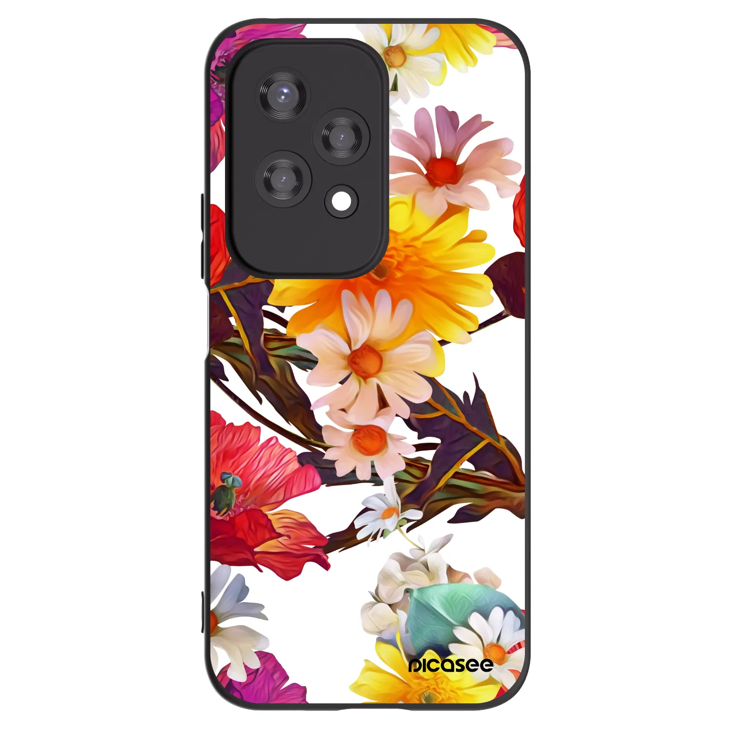 Picasee crna silikonska maskica za Honor 200 Lite - Meadow
