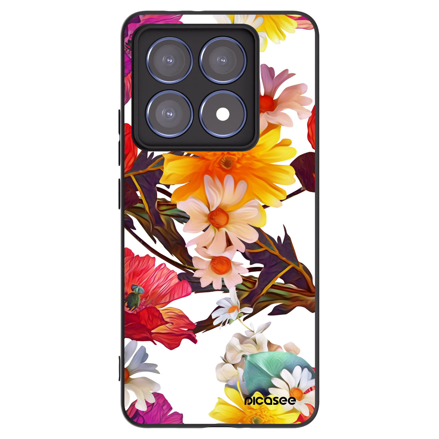 Picasee crna silikonska maskica za Xiaomi 14T Pro - Meadow