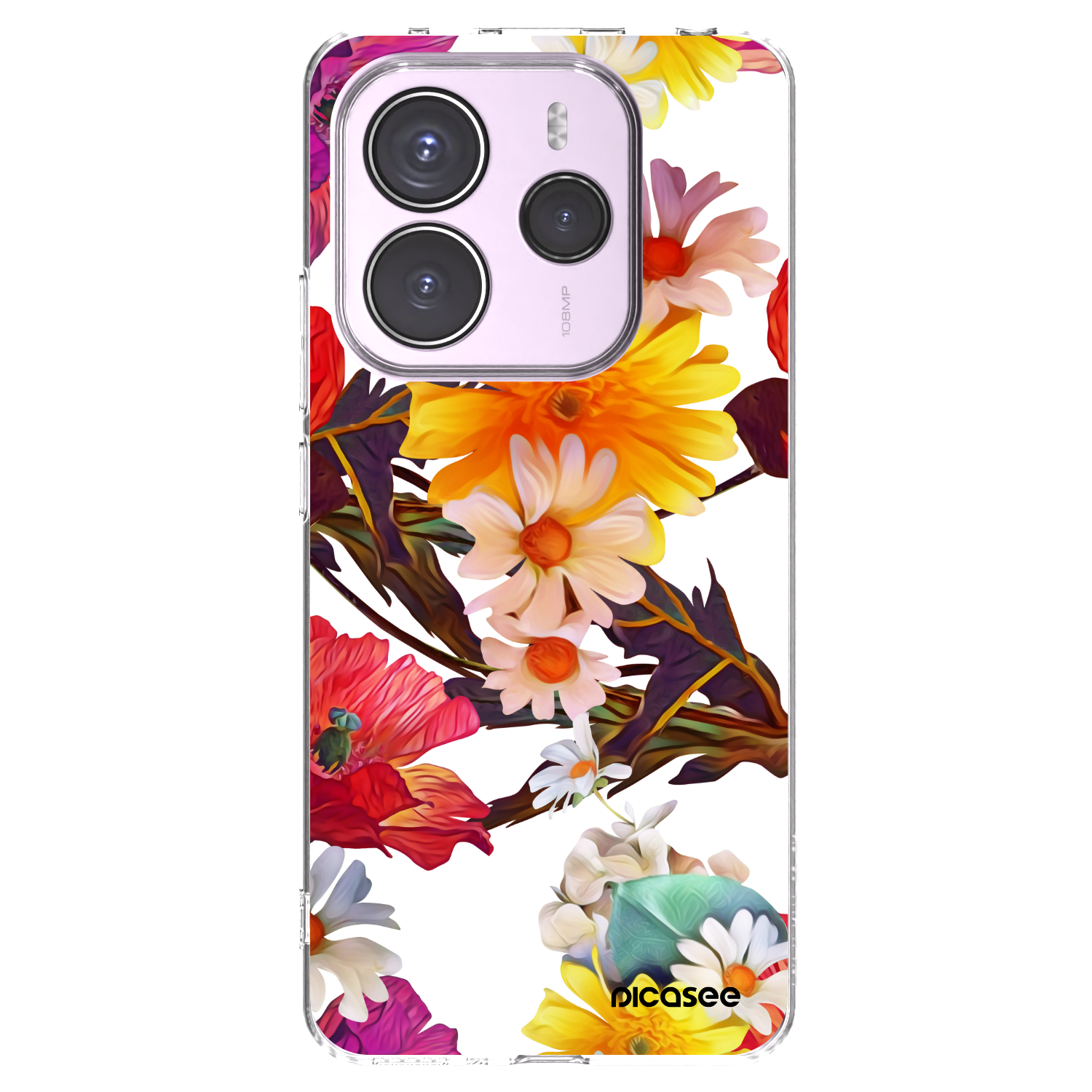 Picasee silikonska prozirna maskica za Xiaomi Redmi Note 14 5G - Meadow