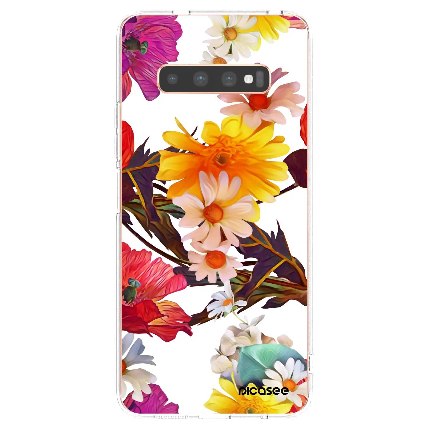 Picasee silikonska prozirna maskica za Samsung Galaxy S10 Plus G975 - Meadow