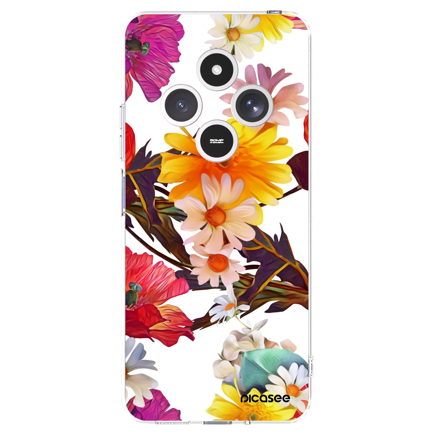 Picasee silikonska prozirna maskica za Xiaomi Redmi 14C - Meadow