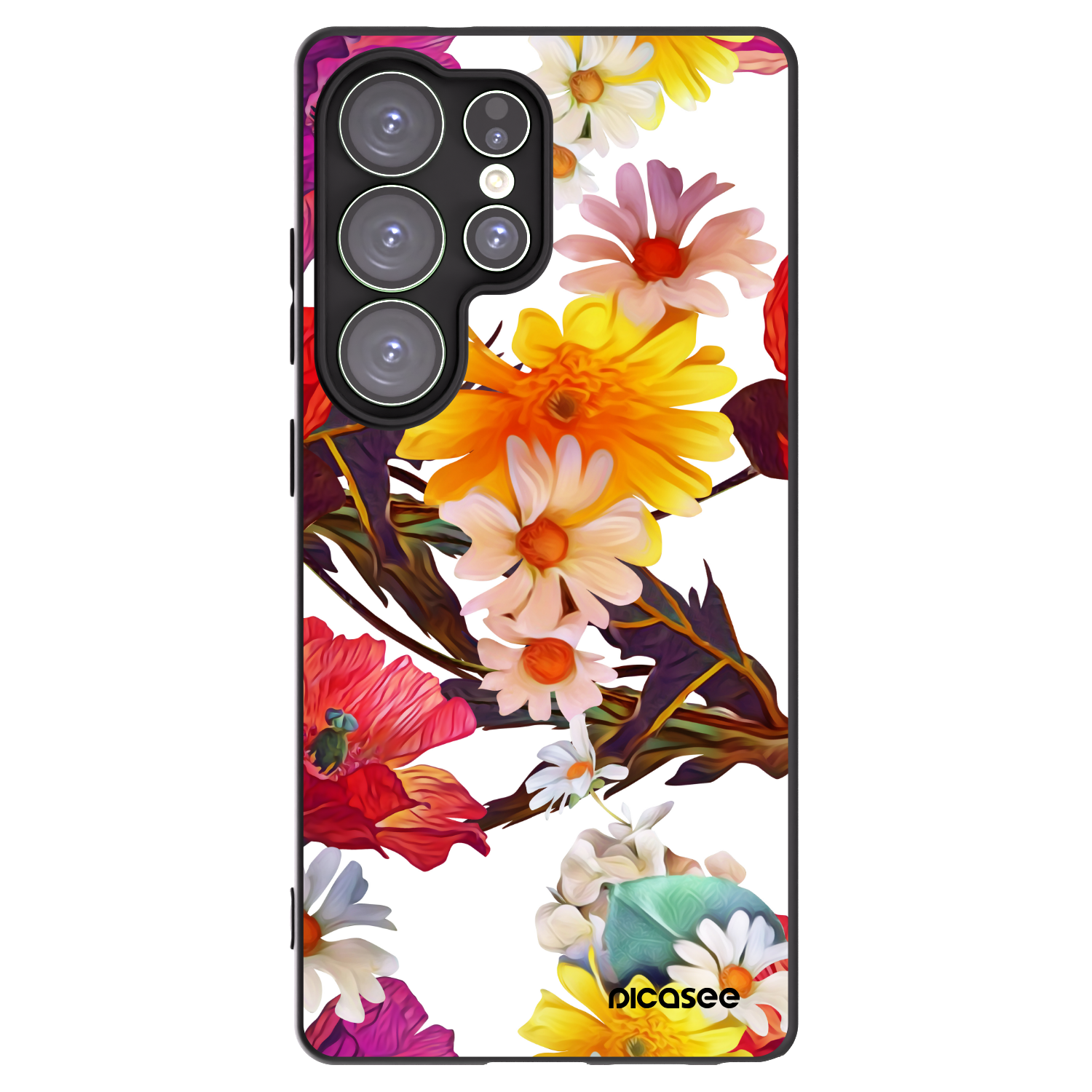 Picasee crna silikonska maskica za Samsung Galaxy S25 Ultra 5G - Meadow