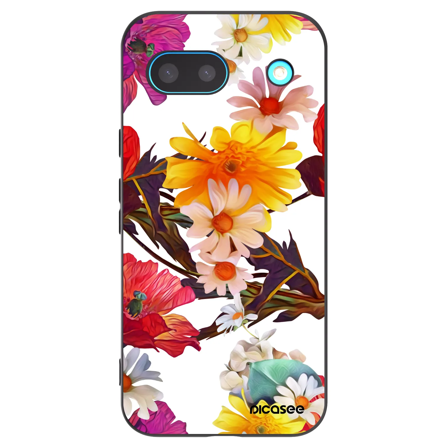 Picasee crna silikonska maskica za Google Pixel 8a - Meadow