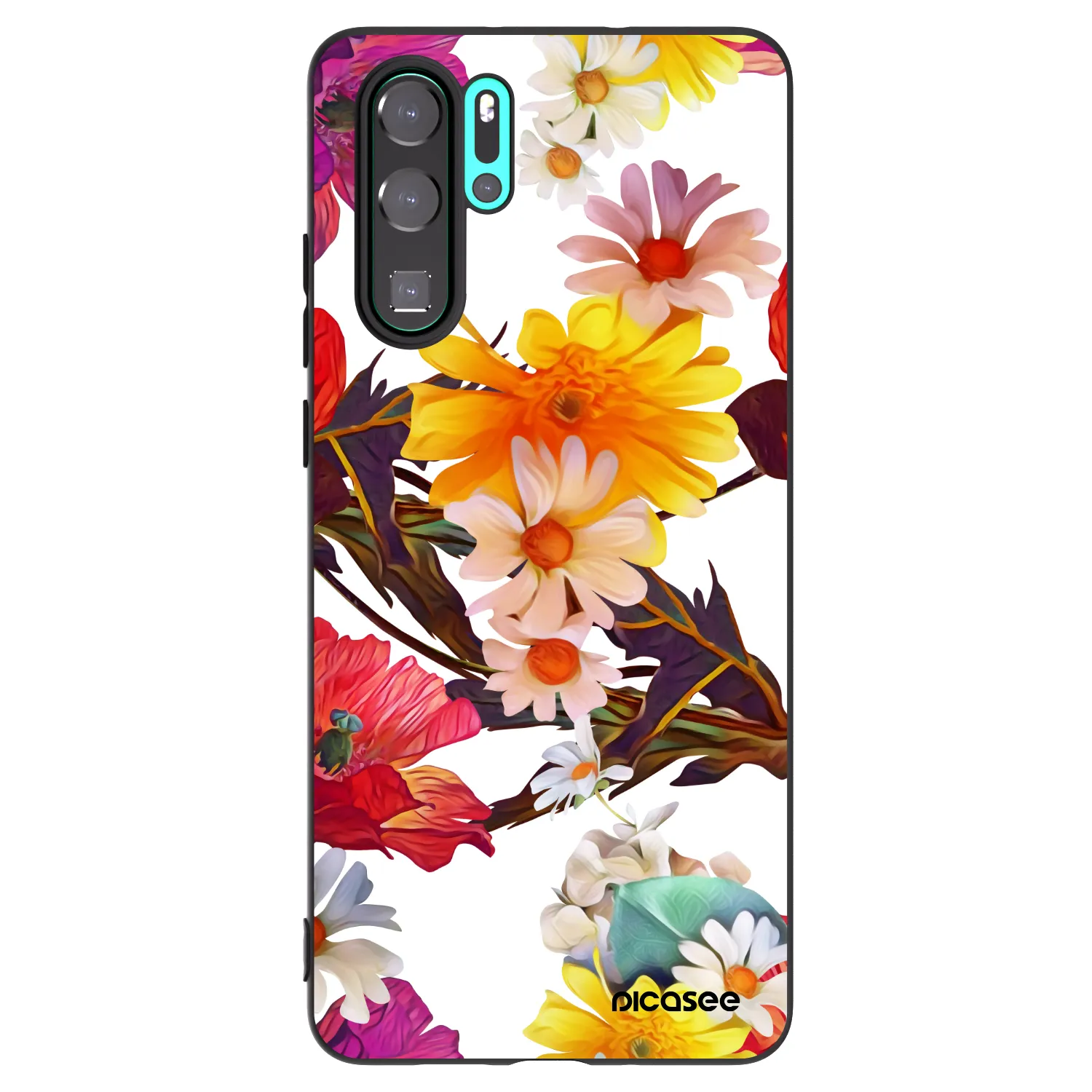 Picasee crna silikonska maskica za Huawei P30 Pro - Meadow