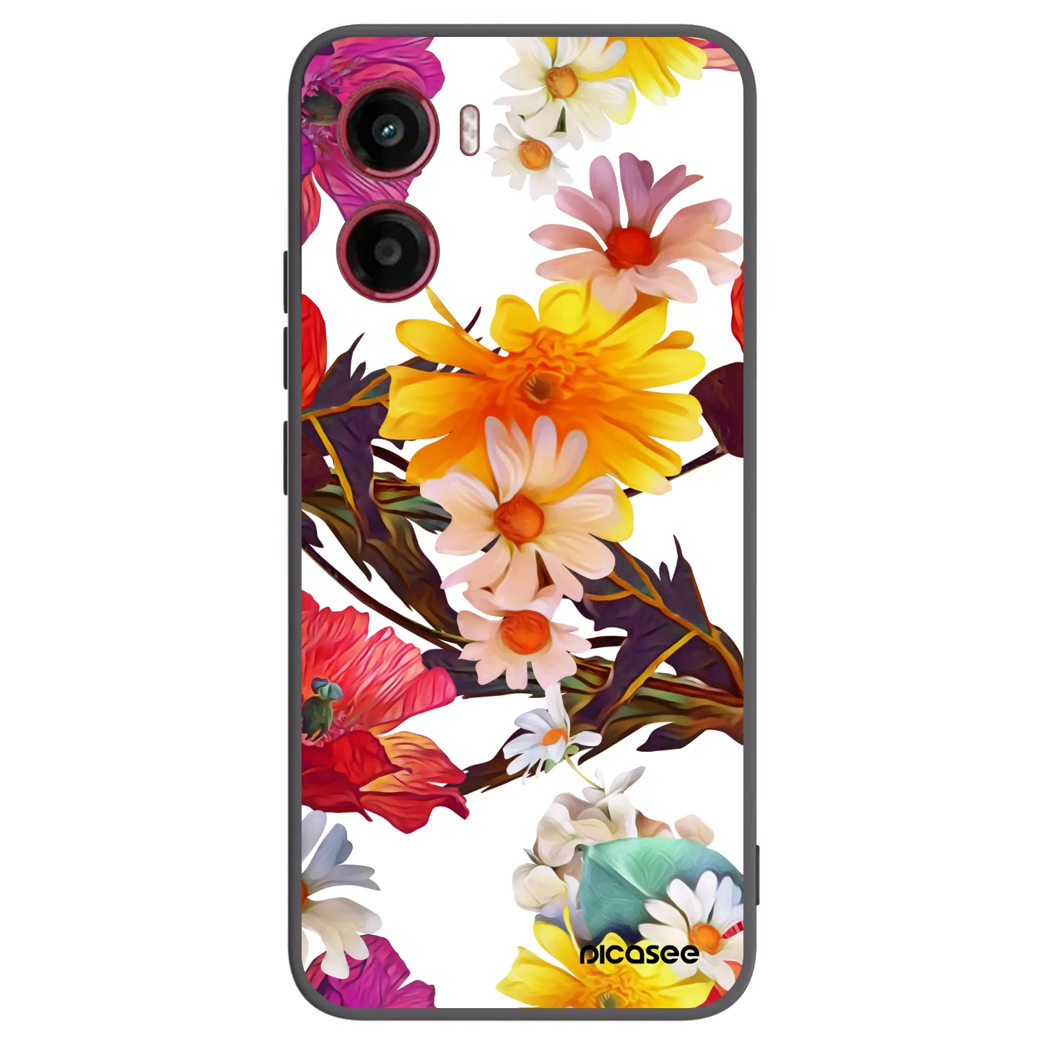 Picasee crna silikonska maskica za Motorola Moto G05 - Meadow