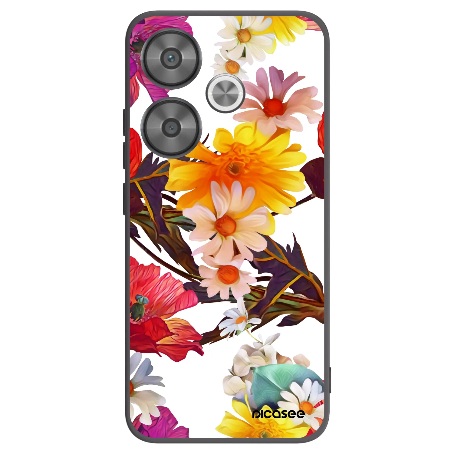 Picasee crna silikonska maskica za Xiaomi Poco F6 - Meadow