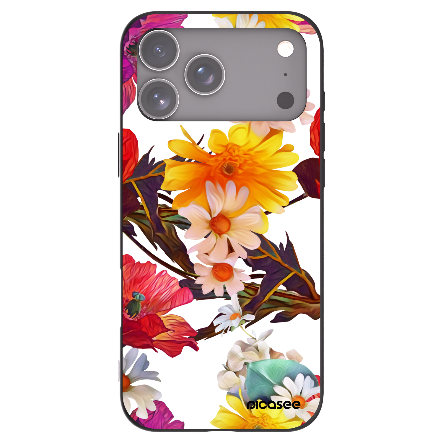 Picasee crna silikonska maskica za Apple iPhone 17 Pro Max - Meadow