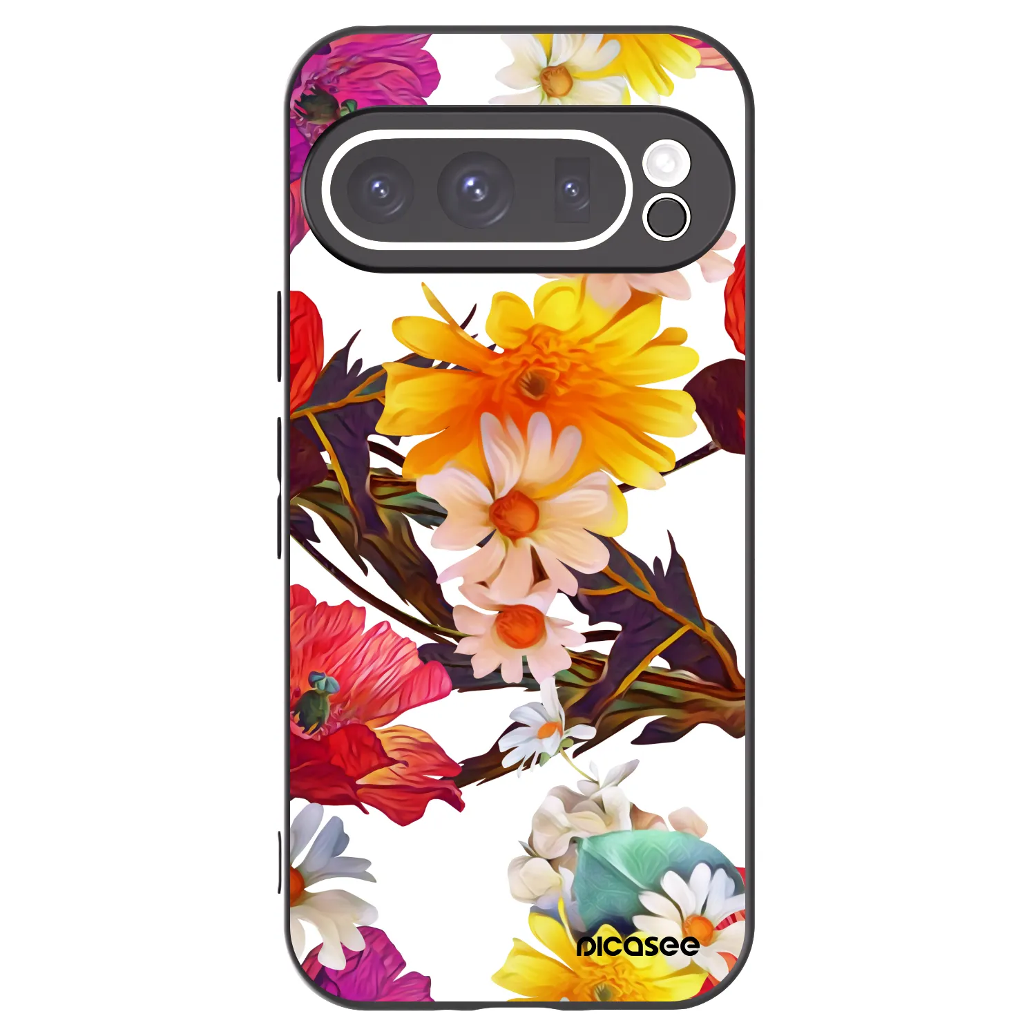 Picasee crna silikonska maskica za Google Pixel 9 Pro XL - Meadow