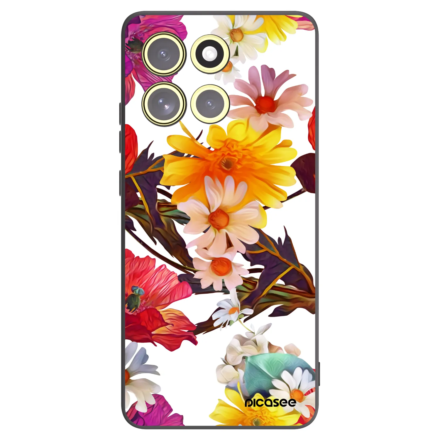 Picasee crna silikonska maskica za Motorola Moto G86 5G - Meadow