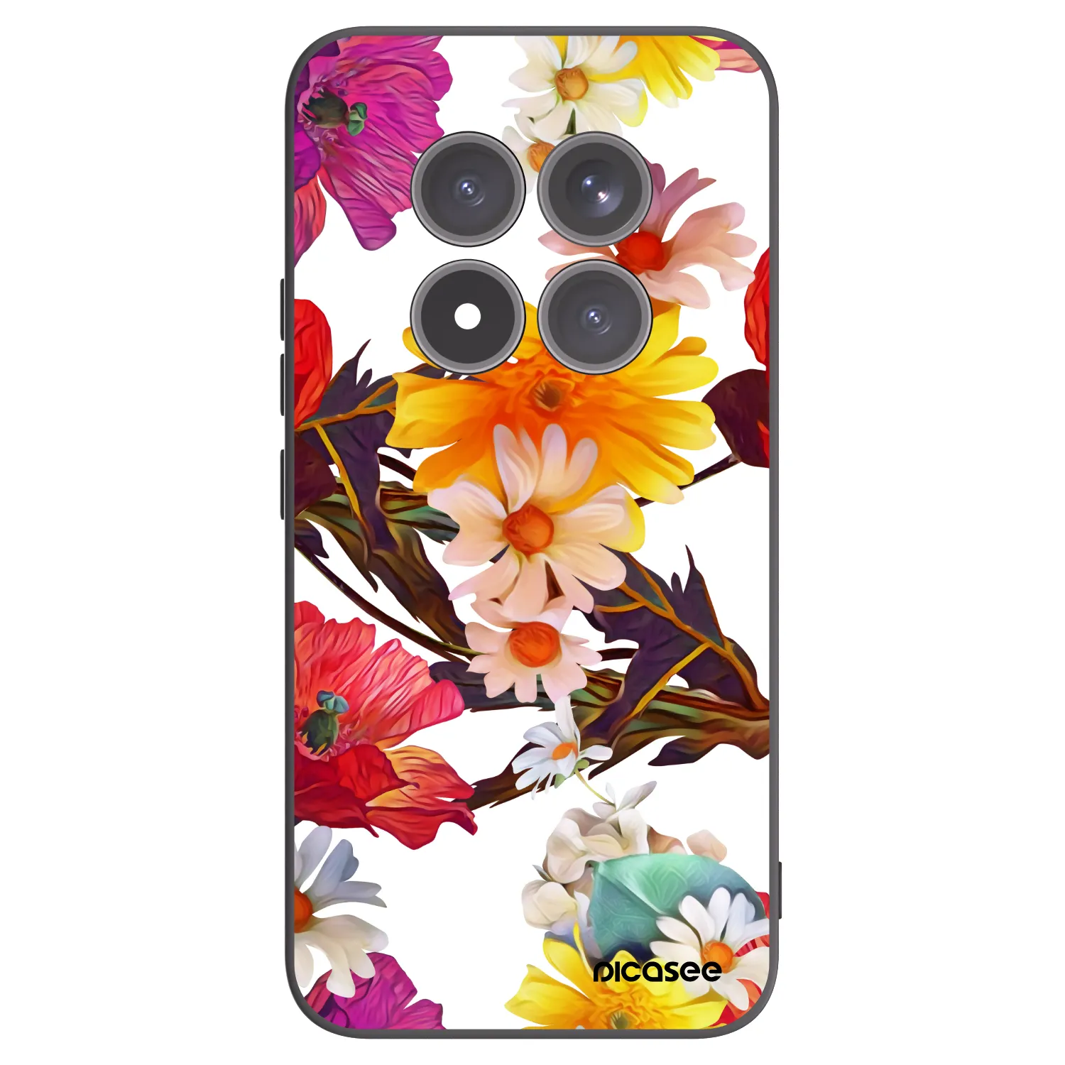 Picasee crna silikonska maskica za Xiaomi Redmi Note 15 Pro+ - Meadow