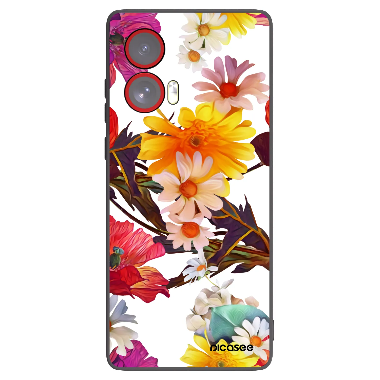 Picasee crna silikonska maskica za Motorola Edge 50 Fusion - Meadow