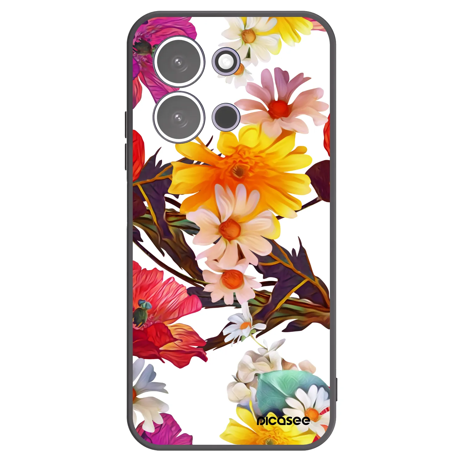 Picasee crna silikonska maskica za Xiaomi Redmi 15C 5G - Meadow