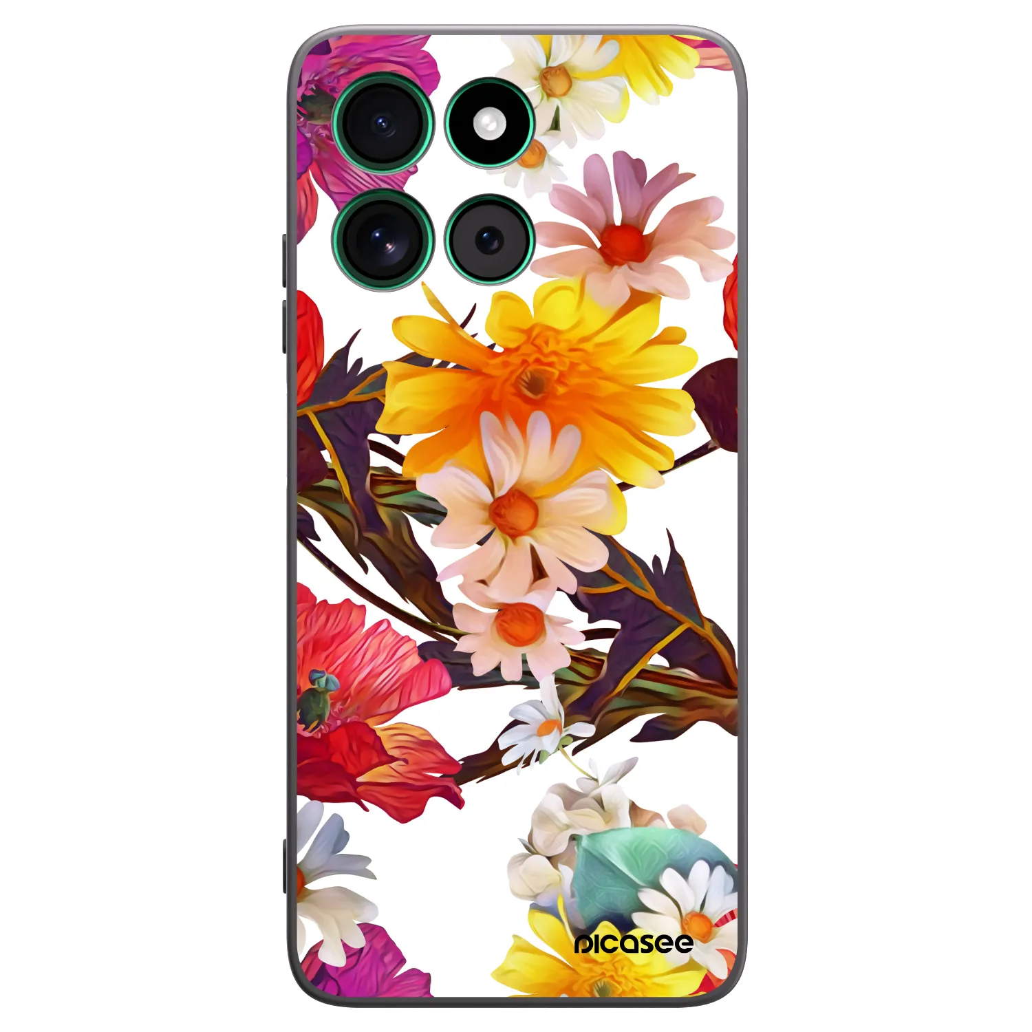 Picasee crna silikonska maskica za Motorola Moto G57 Power - Meadow