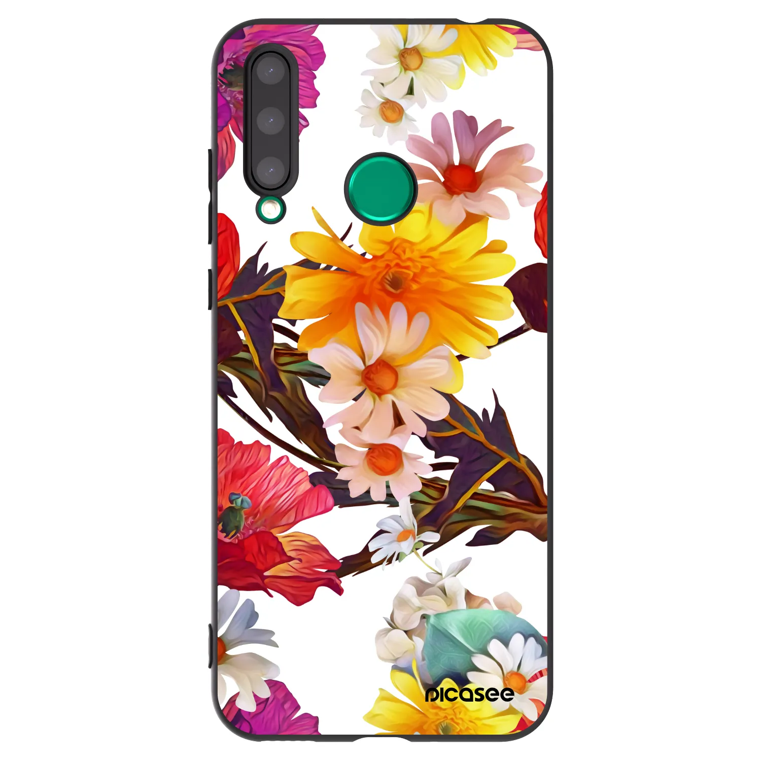 Picasee crna silikonska maskica za Honor 20 Lite - Meadow
