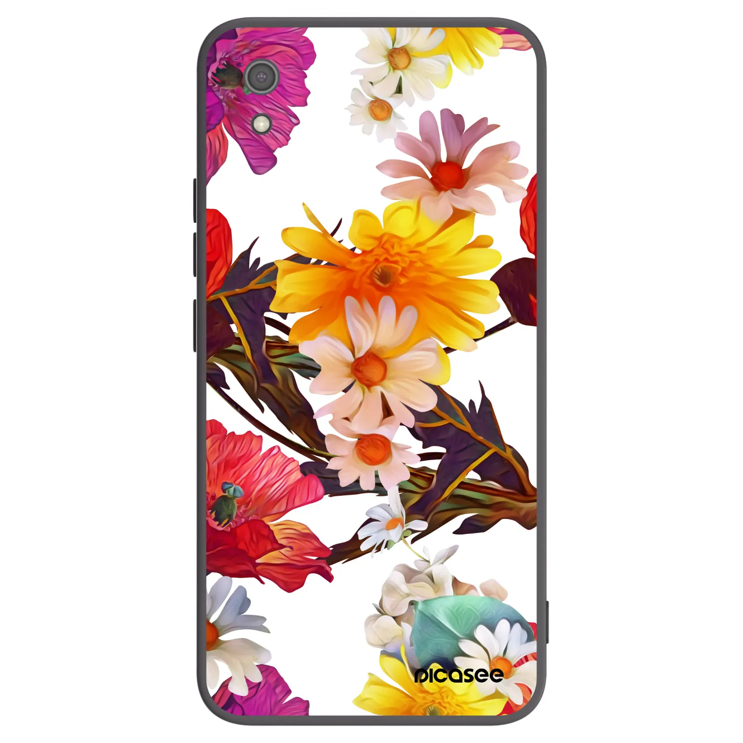 Picasee crna silikonska maskica za Xiaomi Redmi 7A - Meadow