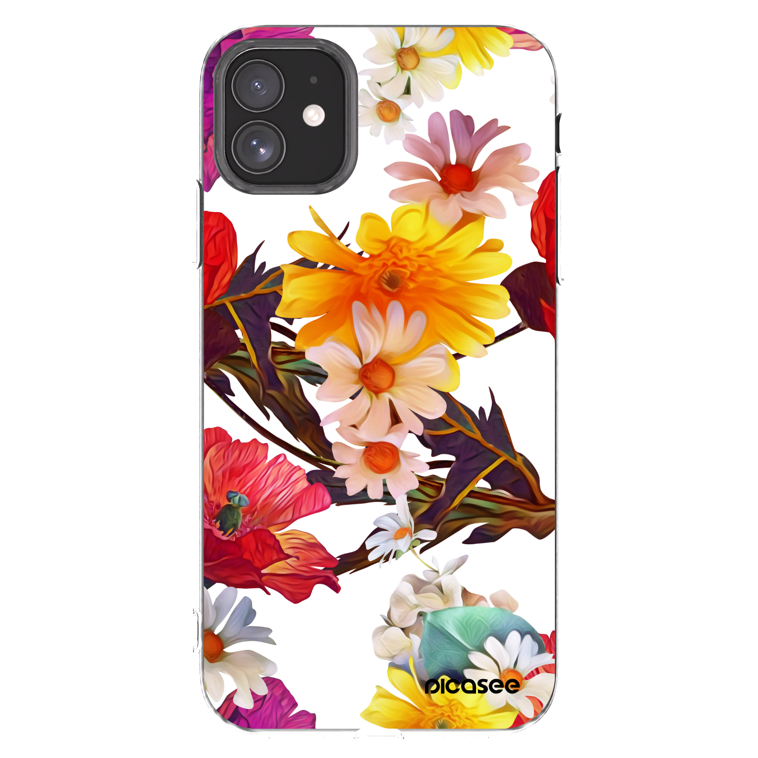 Picasee silikonska prozirna maskica za Apple iPhone 11 - Meadow