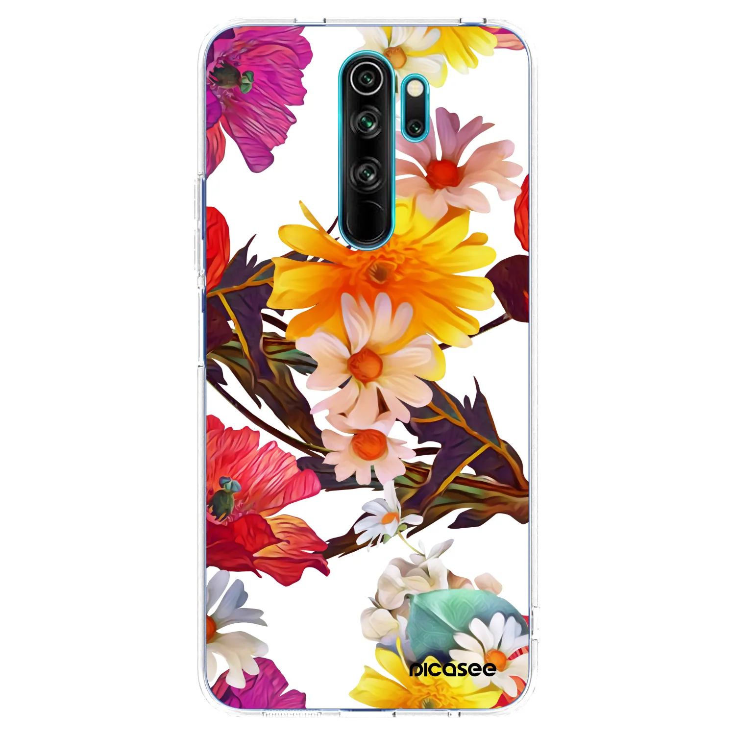 Picasee silikonska prozirna maskica za Xiaomi Redmi Note 8 Pro - Meadow