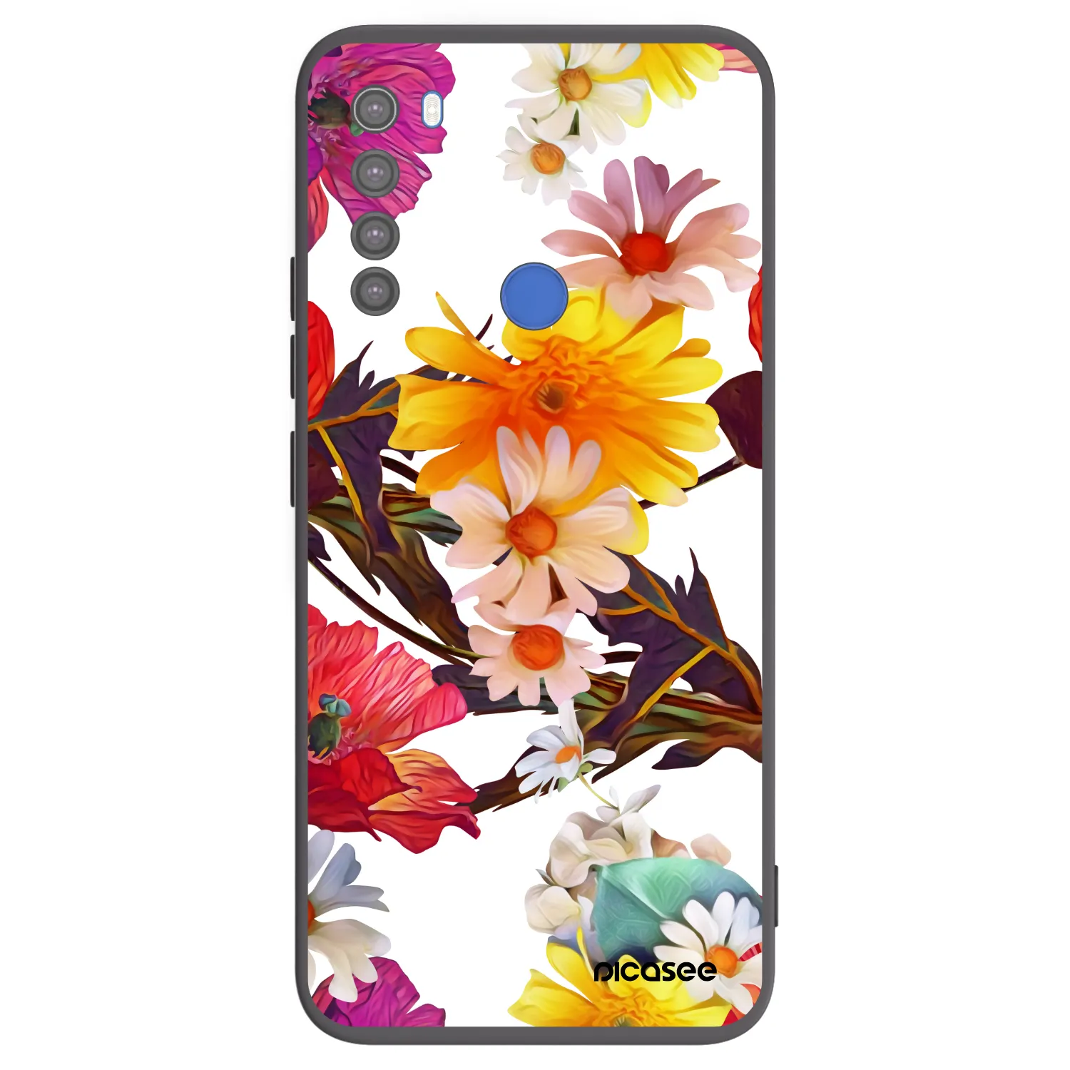 Picasee crna silikonska maskica za Xiaomi Redmi Note 8T - Meadow