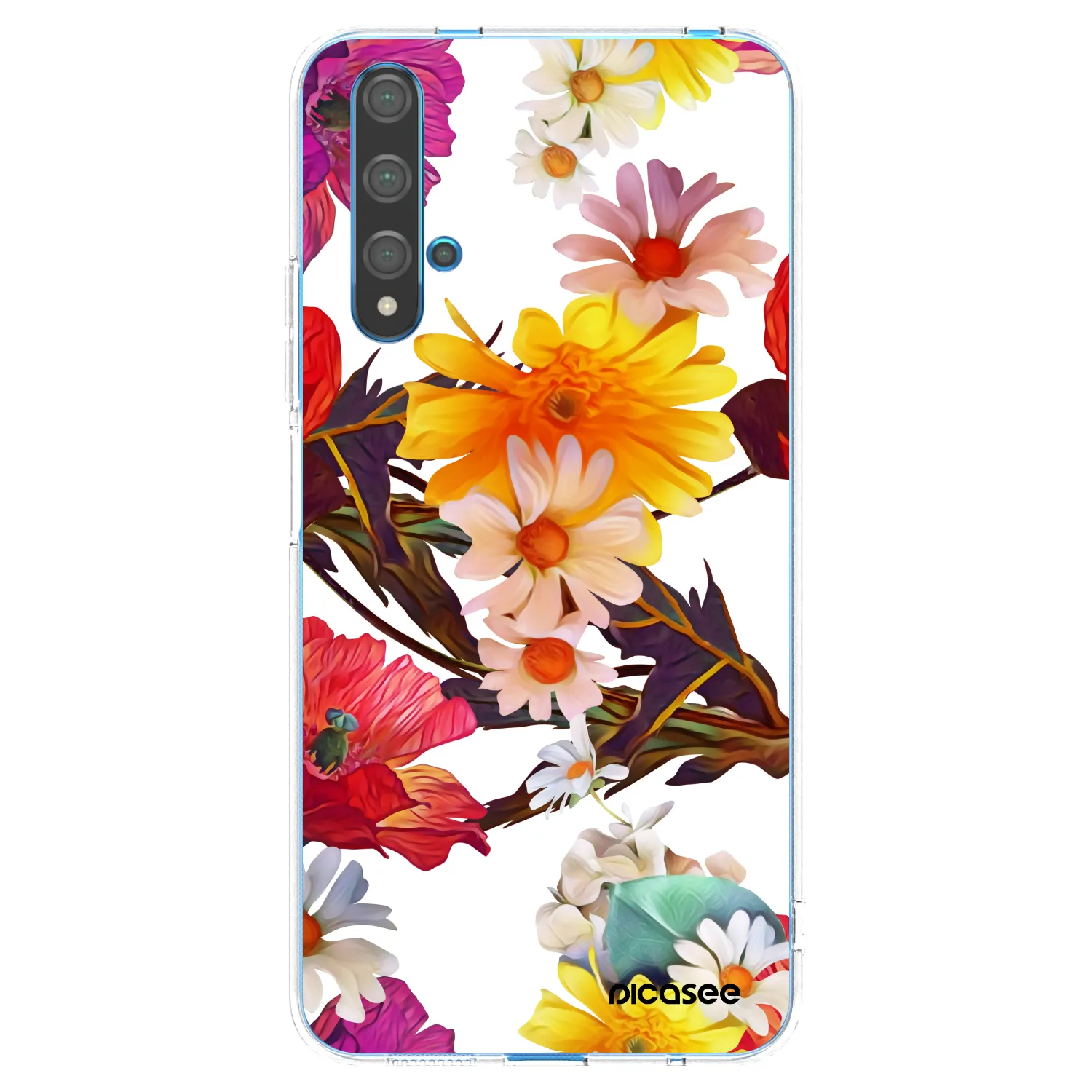 Picasee silikonska prozirna maskica za Huawei Nova 5T - Meadow