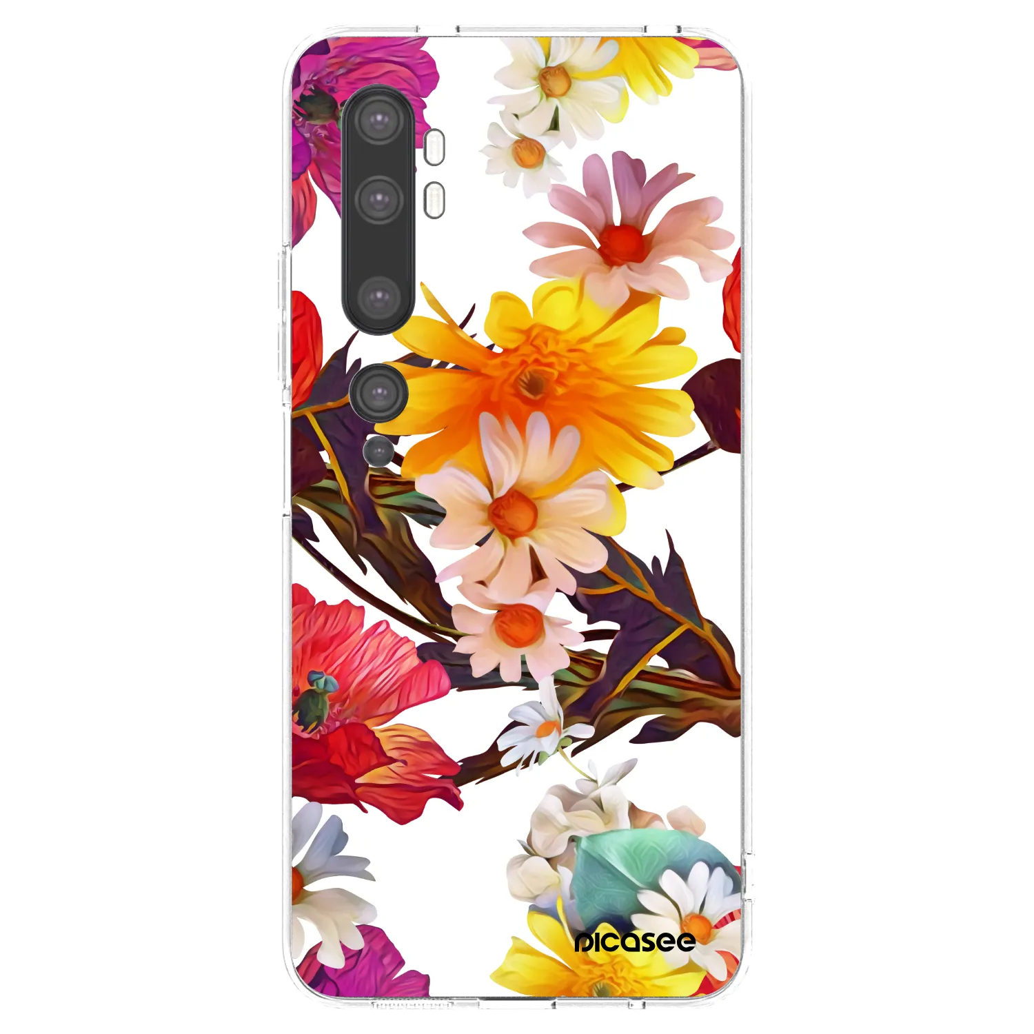 Picasee silikonska prozirna maskica za Xiaomi Mi Note 10 (Pro) - Meadow