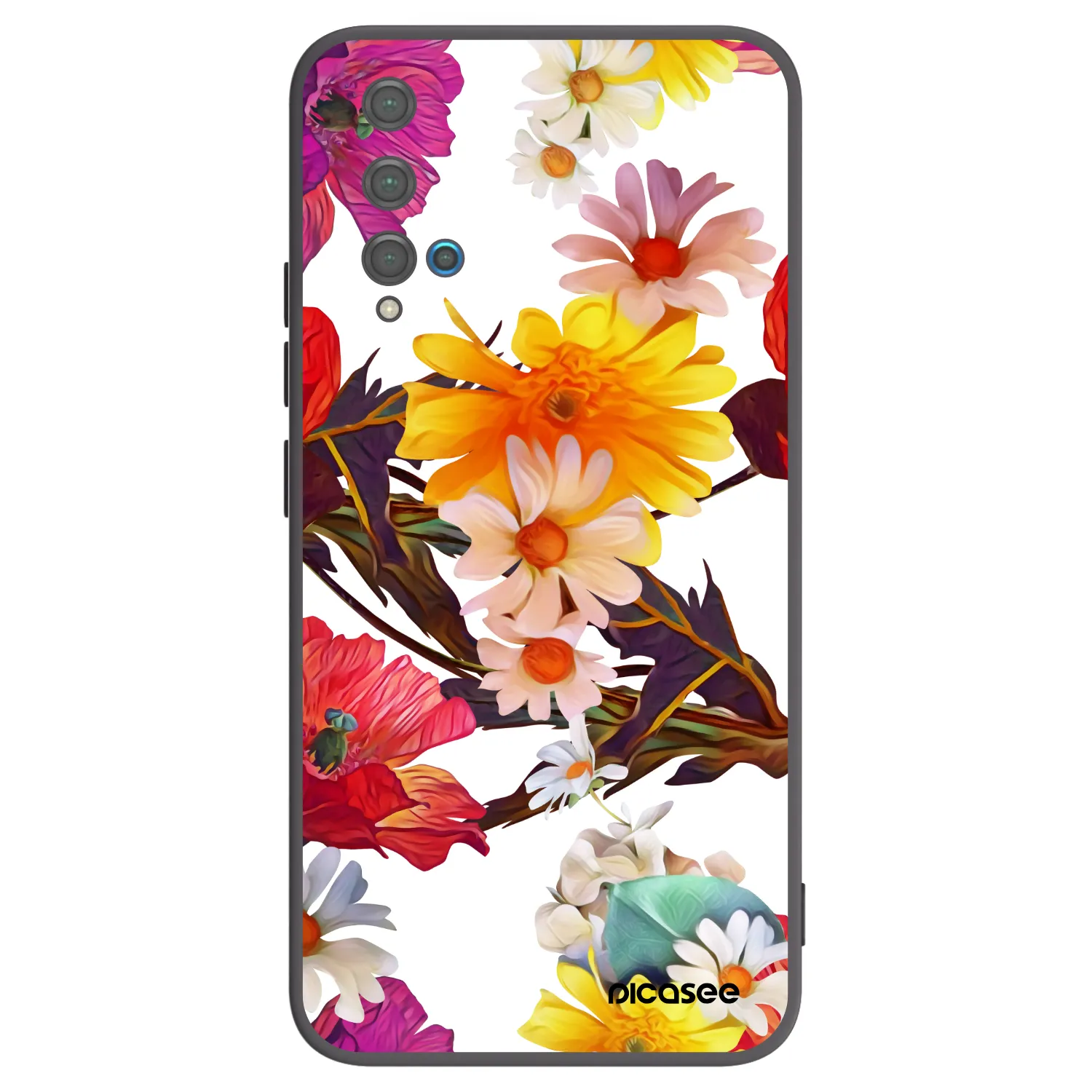 Picasee crna silikonska maskica za Huawei Nova 5T - Meadow