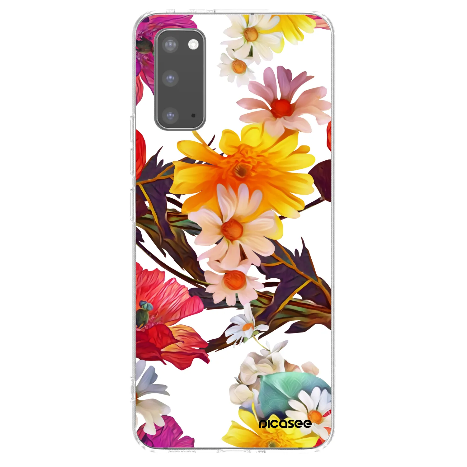 Picasee silikonska prozirna maskica za Samsung Galaxy S20 G980F - Meadow